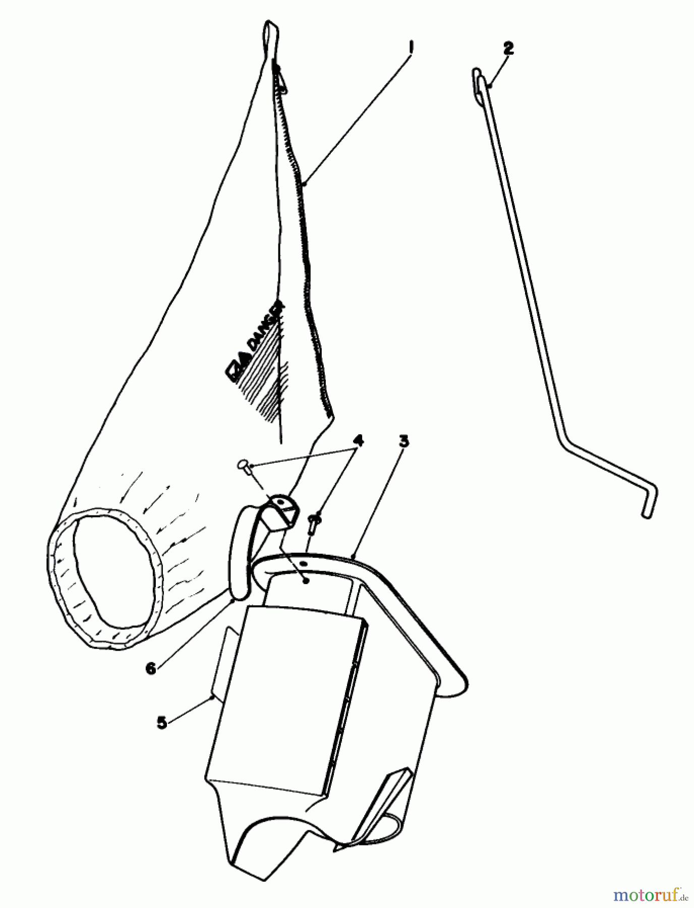  Toro Neu Mowers, Walk-Behind Seite 1 16330 - Toro Lawnmower, 1984 (4000001-4999999) BAGGING KIT NO. 47-6510 (OPTIONAL)