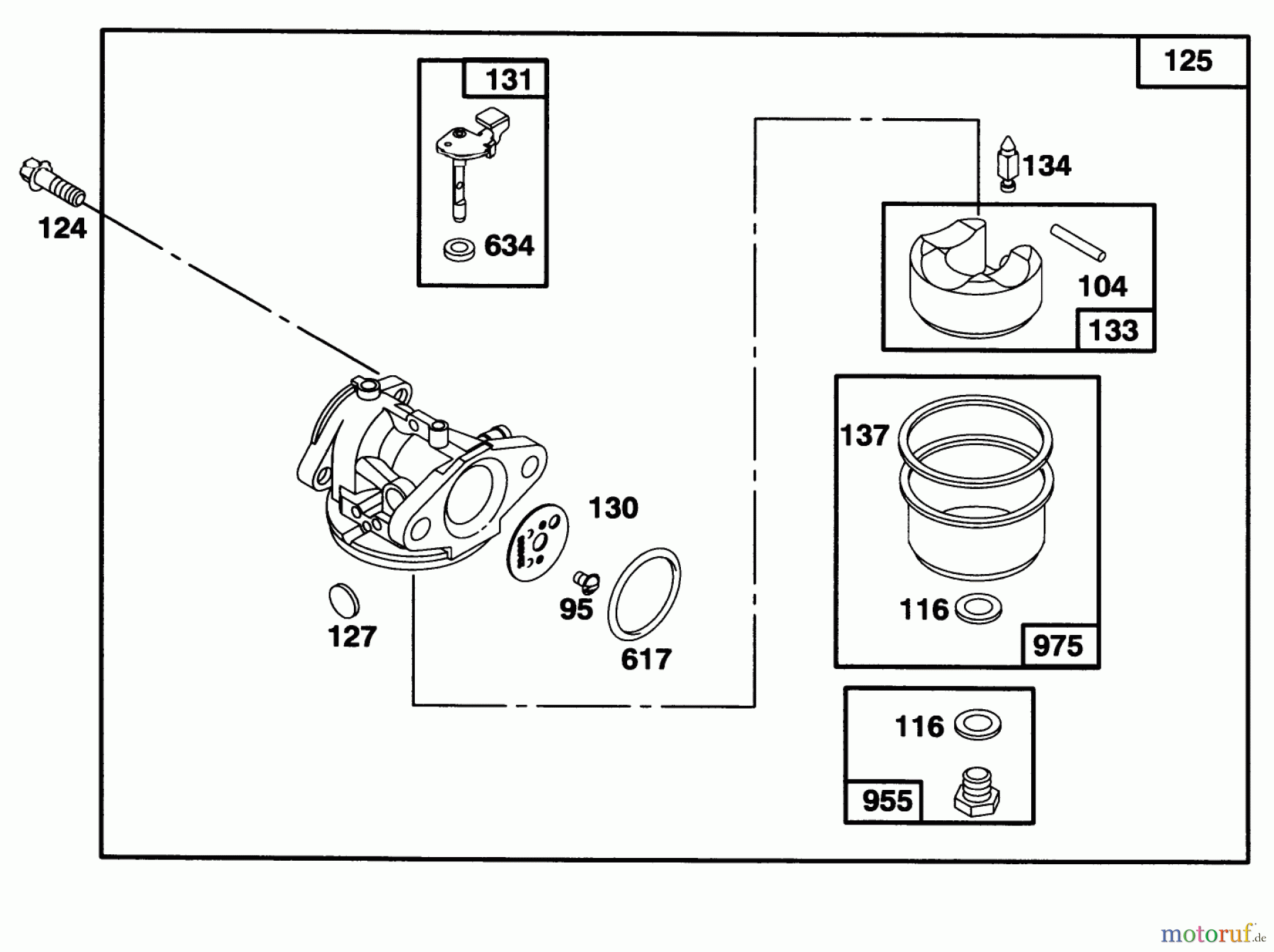  Toro Neu Mowers, Walk-Behind Seite 1 16400 - Toro Lawnmower, 1995 (5900001-5999999) ENGINE BRIGGS & STRATTON MODEL 127702-0645-01 #3