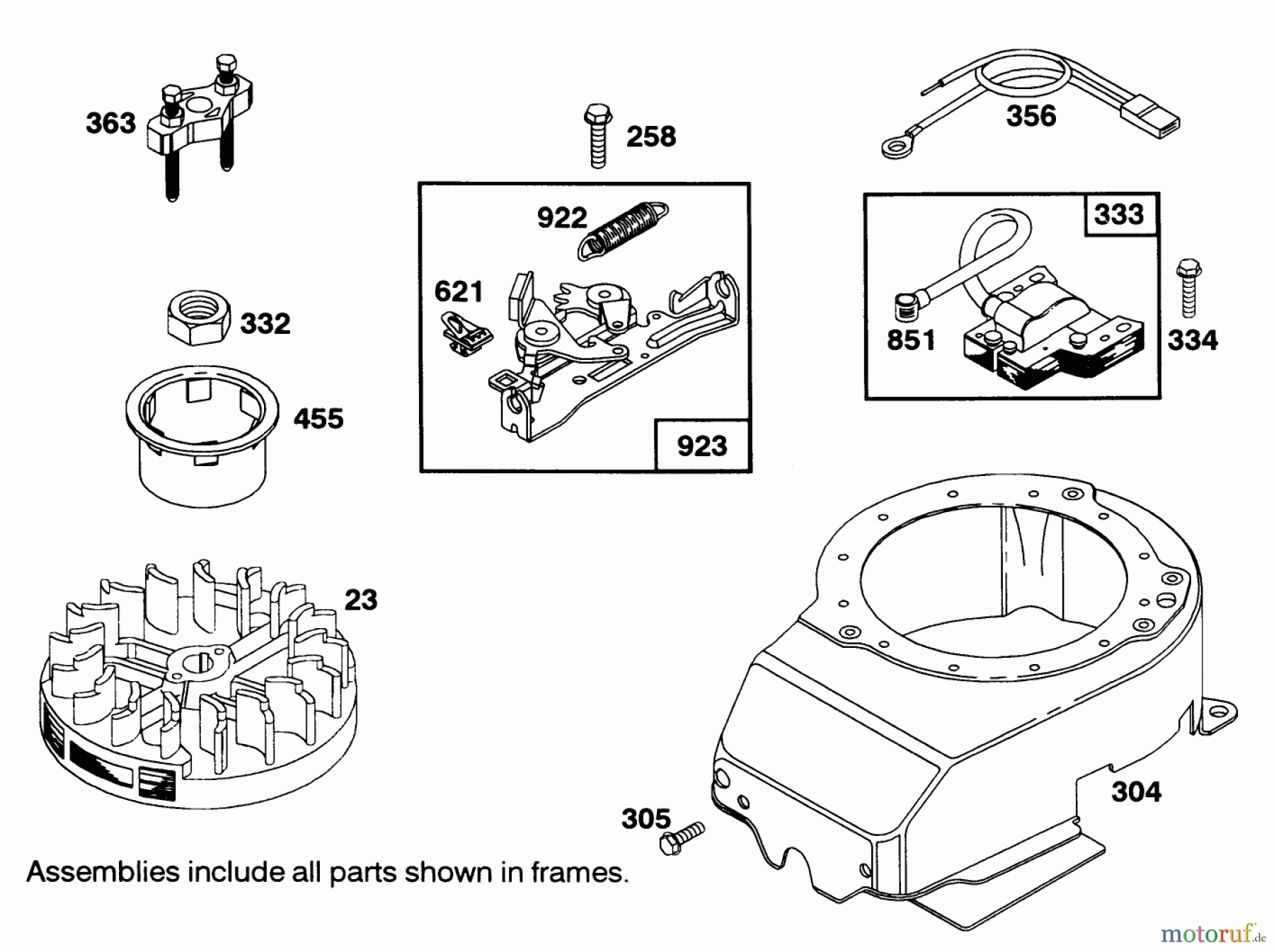  Toro Neu Mowers, Walk-Behind Seite 1 16404 - Toro Lawnmower, 1991 (1000001-1999999) ENGINE BRIGGS & STRATTON MODEL 122702-3171-01 #6