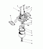 Toro 16580 - Lawnmower, 1984 (4000001-4999999) Ersatzteile CARBURETOR ASSEMBLY