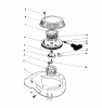 Toro 16580 - Lawnmower, 1984 (4000001-4999999) Ersatzteile RECOIL ASSEMBLY