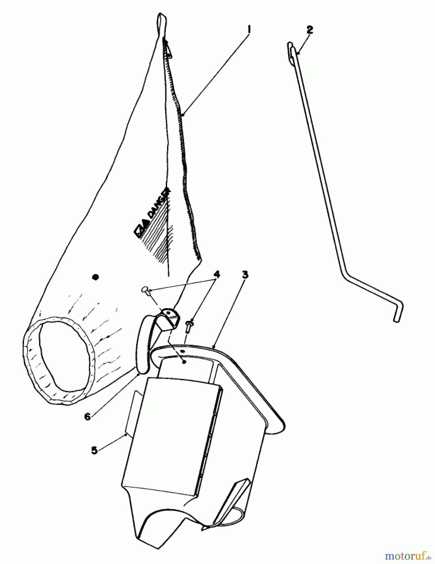  Toro Neu Mowers, Walk-Behind Seite 1 16770 - Toro Lawnmower, 1984 (4000001-4999999) BAGGING KIT NO. 47-6510 (OPTIONAL)