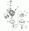 Toro 16775 - Lawnmower, 1987 (7000001-7999999) Ersatzteile CARBURETOR NO. 632098