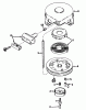 Toro 16775 - Lawnmower, 1987 (7000001-7999999) Ersatzteile REWIND STARTER NO. 590420A (USED ON UNITS WITH SERIAL NO. 7000001-7001847)