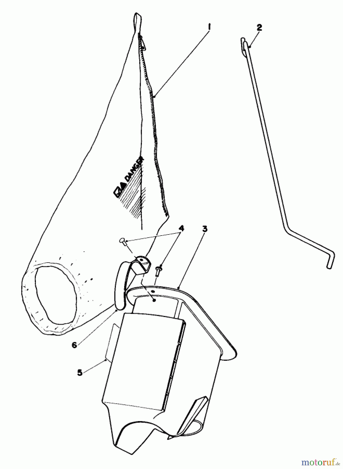  Toro Neu Mowers, Walk-Behind Seite 1 16785 - Toro Lawnmower, 1985 (5000001-5999999) BAGGING KIT NO. 47-6510 (OPTIONAL)