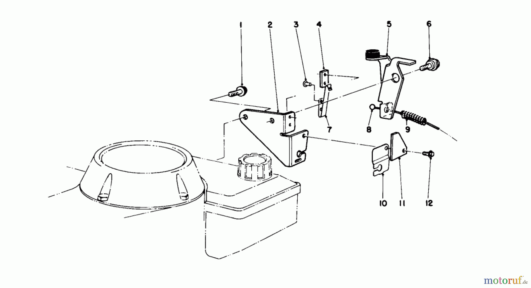  Toro Neu Mowers, Walk-Behind Seite 1 16785 - Toro Lawnmower, 1990 (0000001-0999999) BRAKE ASSEMBLY