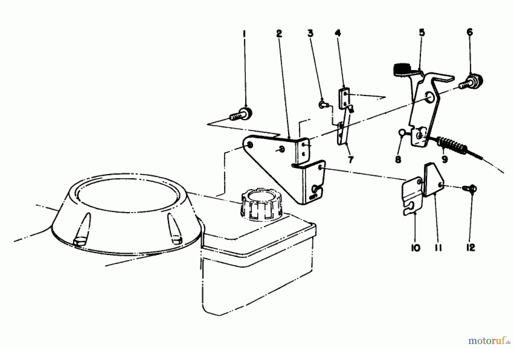  Toro Neu Mowers, Walk-Behind Seite 1 16785 - Toro Lawnmower, 1991 (1000001-1999999) BRAKE ASSEMBLY