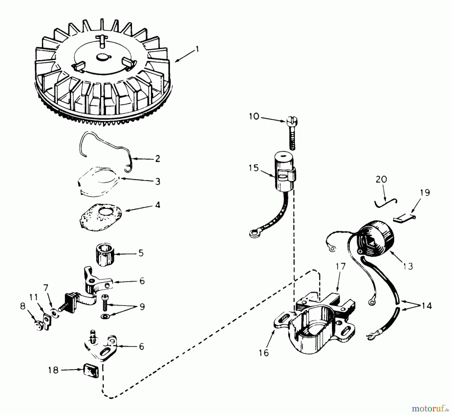  Toro Neu Mowers, Walk-Behind Seite 1 18060 - Toro Lawnmower, 1978 (8000001-8999999) MAGNET0 N0. 610793A