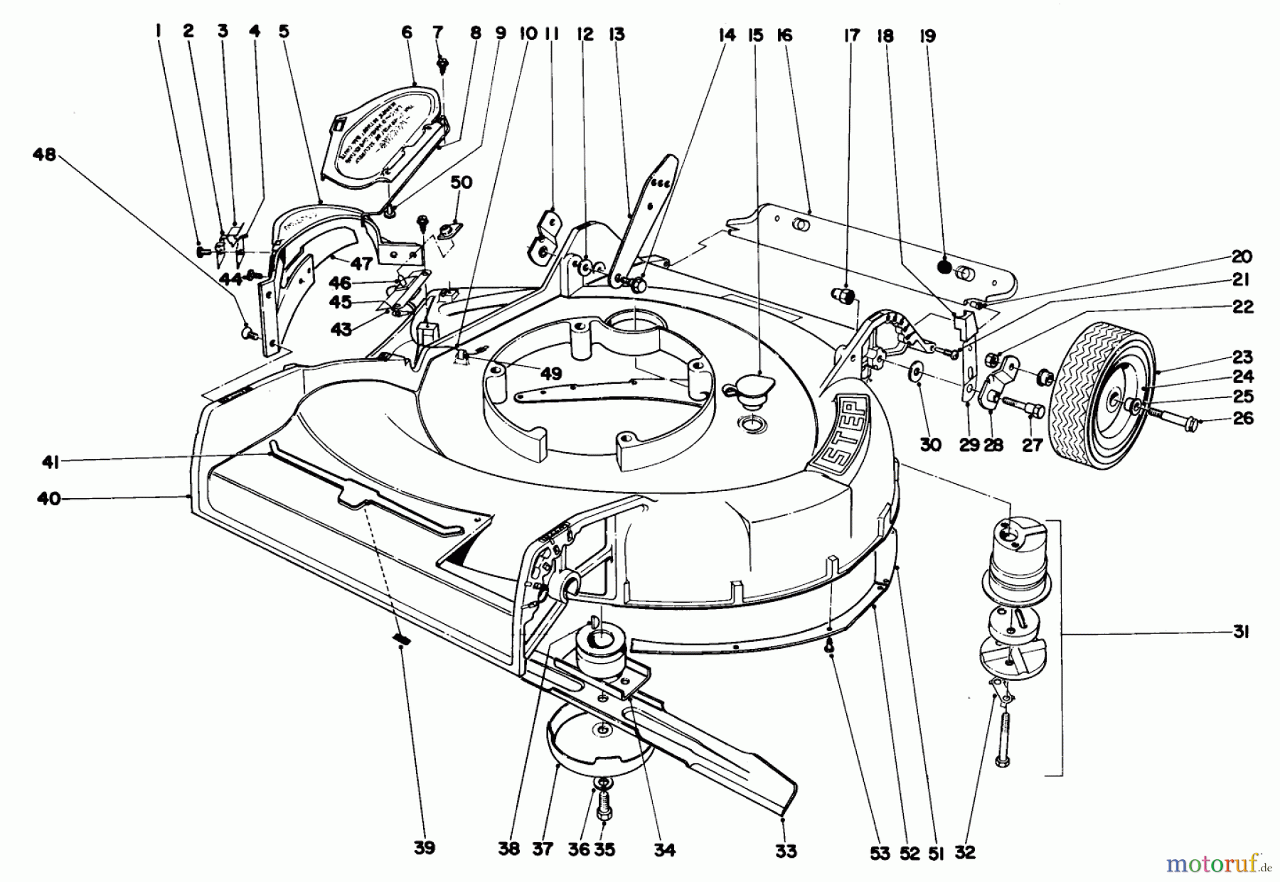  Toro Neu Mowers, Walk-Behind Seite 1 18070 - Toro Lawnmower, 1971 (1000001-1999999) HOUSING ASSEMBLY MODEL NO. 18171