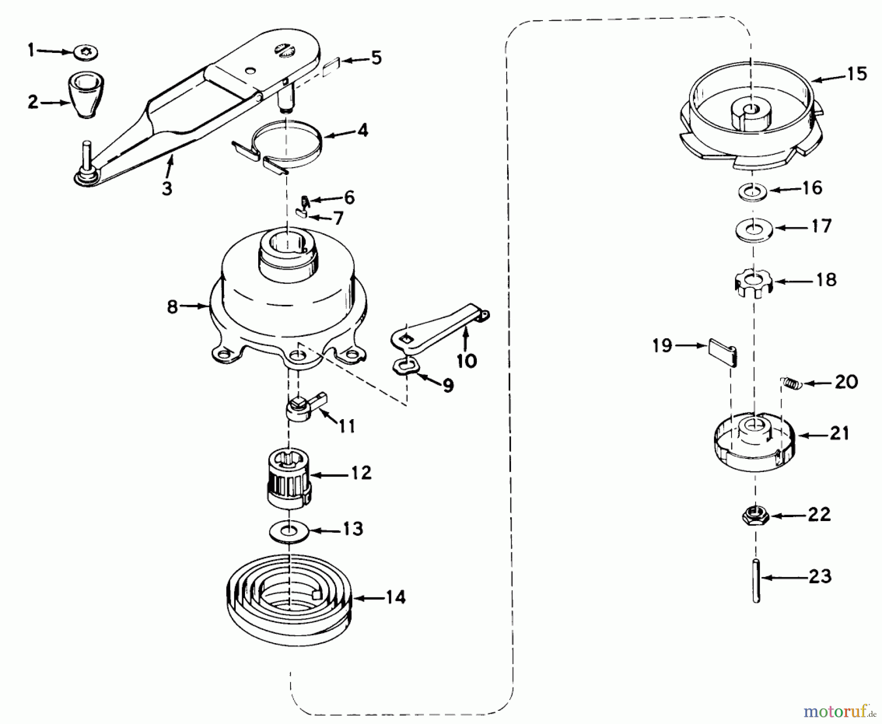  Toro Neu Mowers, Walk-Behind Seite 1 20222 - Toro Lawnmower, 1968 (8000001-8999999) IMPULSE STARTER NO. 590378