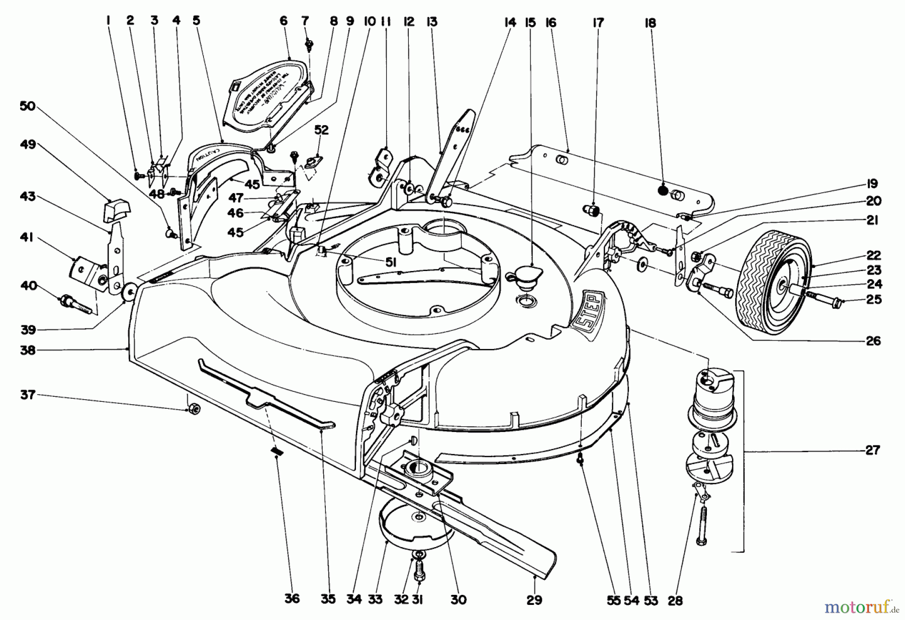  Toro Neu Mowers, Walk-Behind Seite 1 20571 - Toro Guardian Lawnmower, 1971 (1000001-1999999) HOUSING ASSEMBLY MODEL NO. 19271