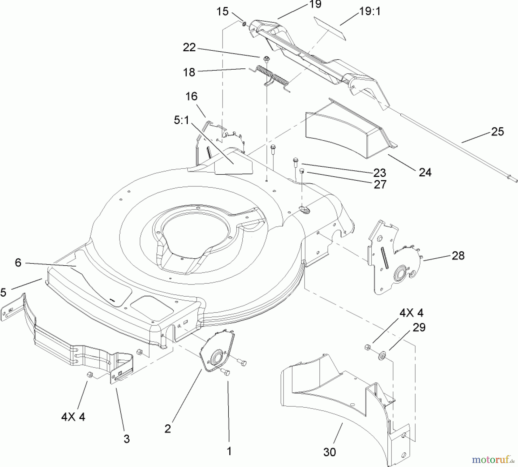  Toro Neu Mowers, Walk-Behind Seite 1 20007 - Toro 22