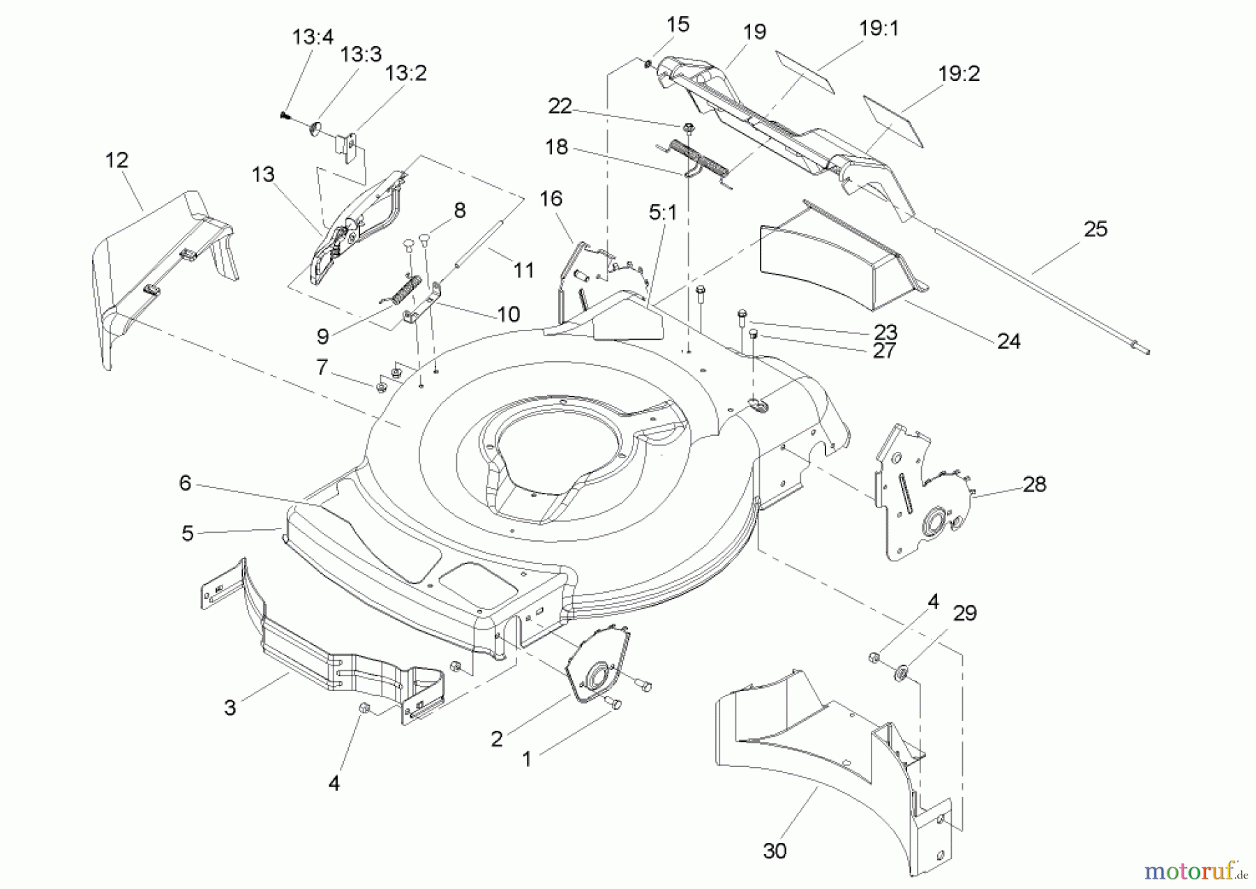  Toro Neu Mowers, Walk-Behind Seite 1 20009 - Toro 22