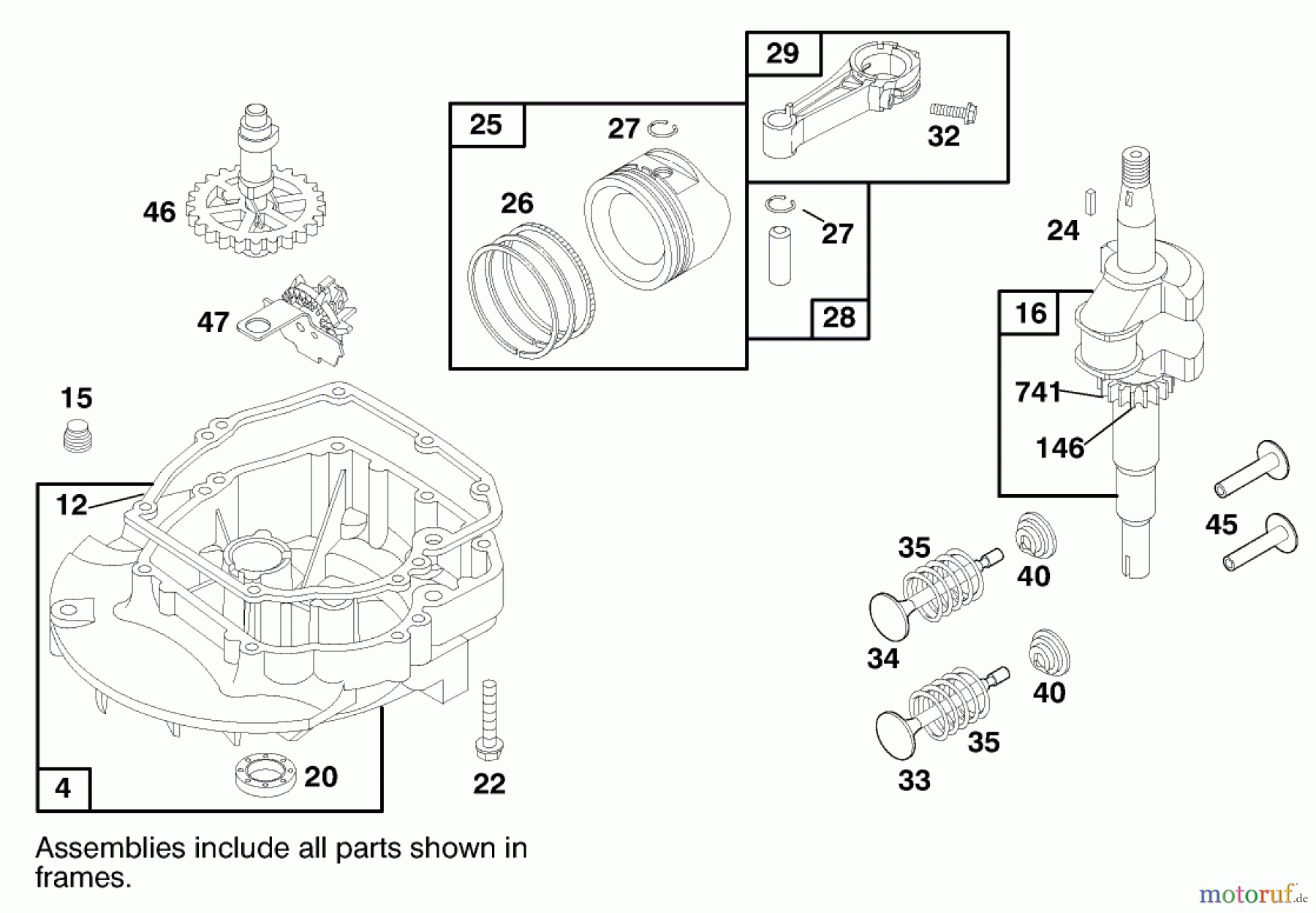  Toro Neu Mowers, Walk-Behind Seite 1 20020 (R-21S1) - Toro Recycler Mower, R-21S1, 1999 (9900001-9999999) ENGINE BRIGGS & STRATTON MODEL 12H807-1760-E1 (MODEL NO. 20021 SERIAL NO. 9940000-9941632) #2