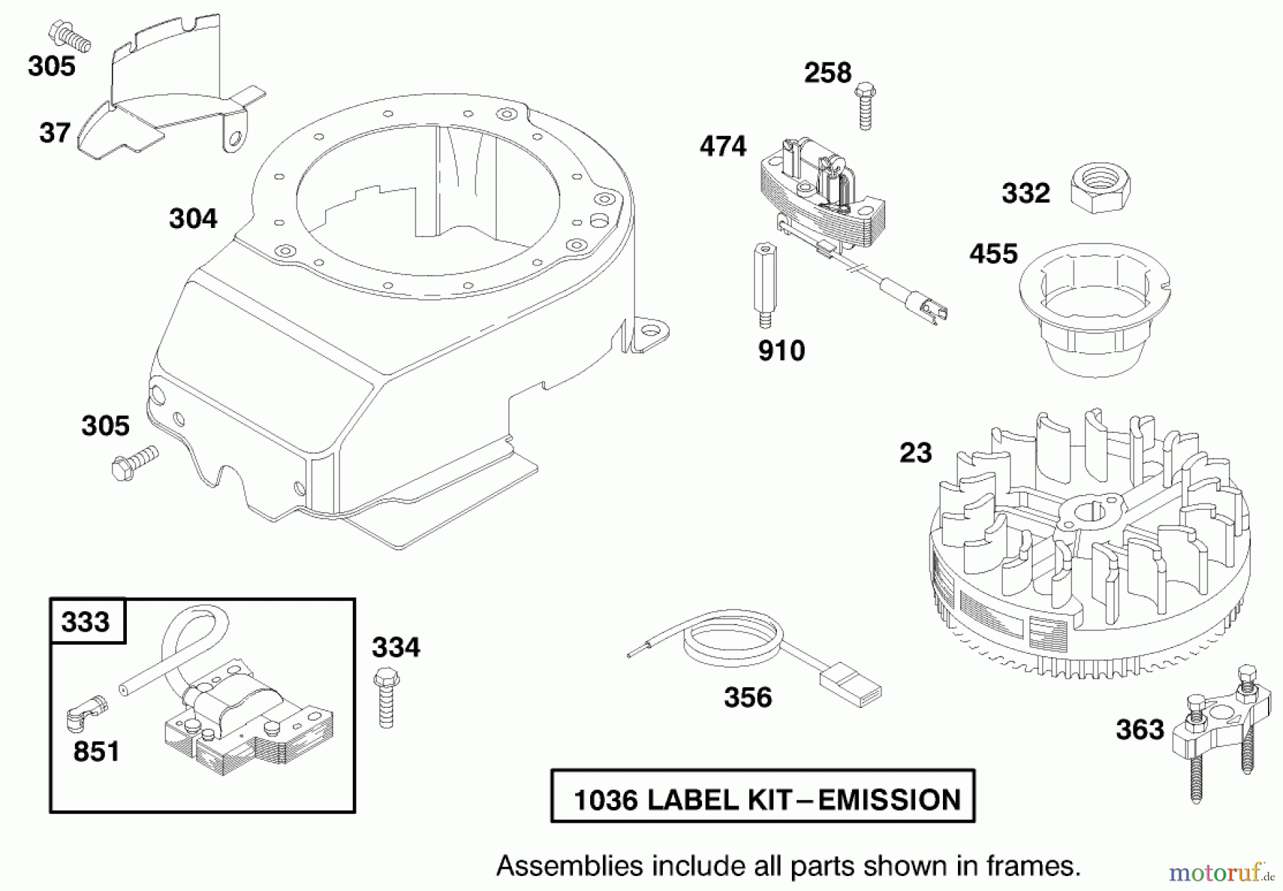  Toro Neu Mowers, Walk-Behind Seite 1 20020 (R-21S1) - Toro Recycler Mower, R-21S1, 1999 (9900001-9999999) ENGINE BRIGGS & STRATTON MODEL 12H807-1760-E1 (MODEL NO. 20021 SERIAL NO. 9940000-9941632) #6