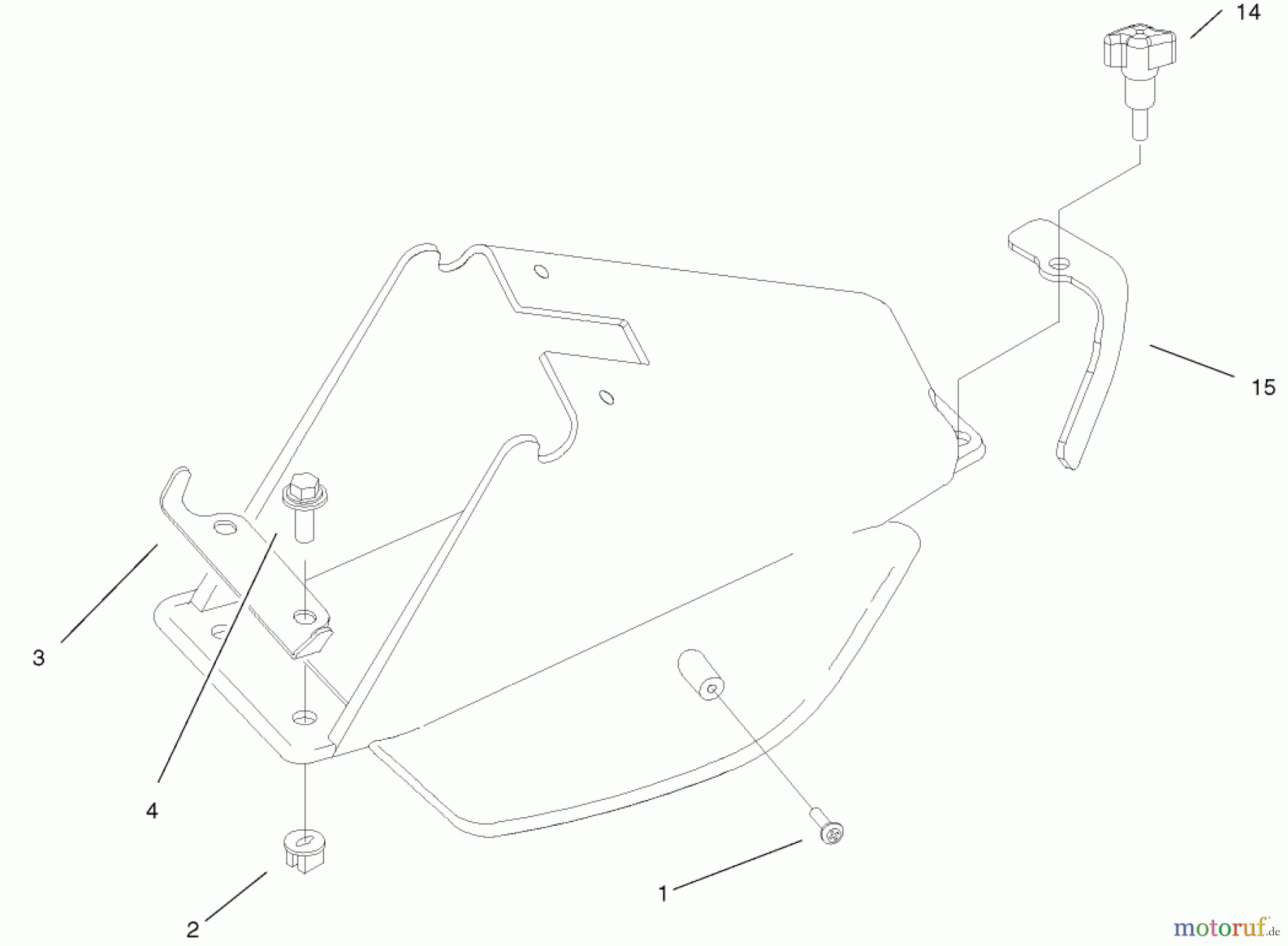  Toro Neu Mowers, Walk-Behind Seite 1 20027 (R-21OSB) - Toro Recycler Mower, R-21OSB, 2001 (210000001-210999999) REAR BAG TUNNEL ASSEMBLY
