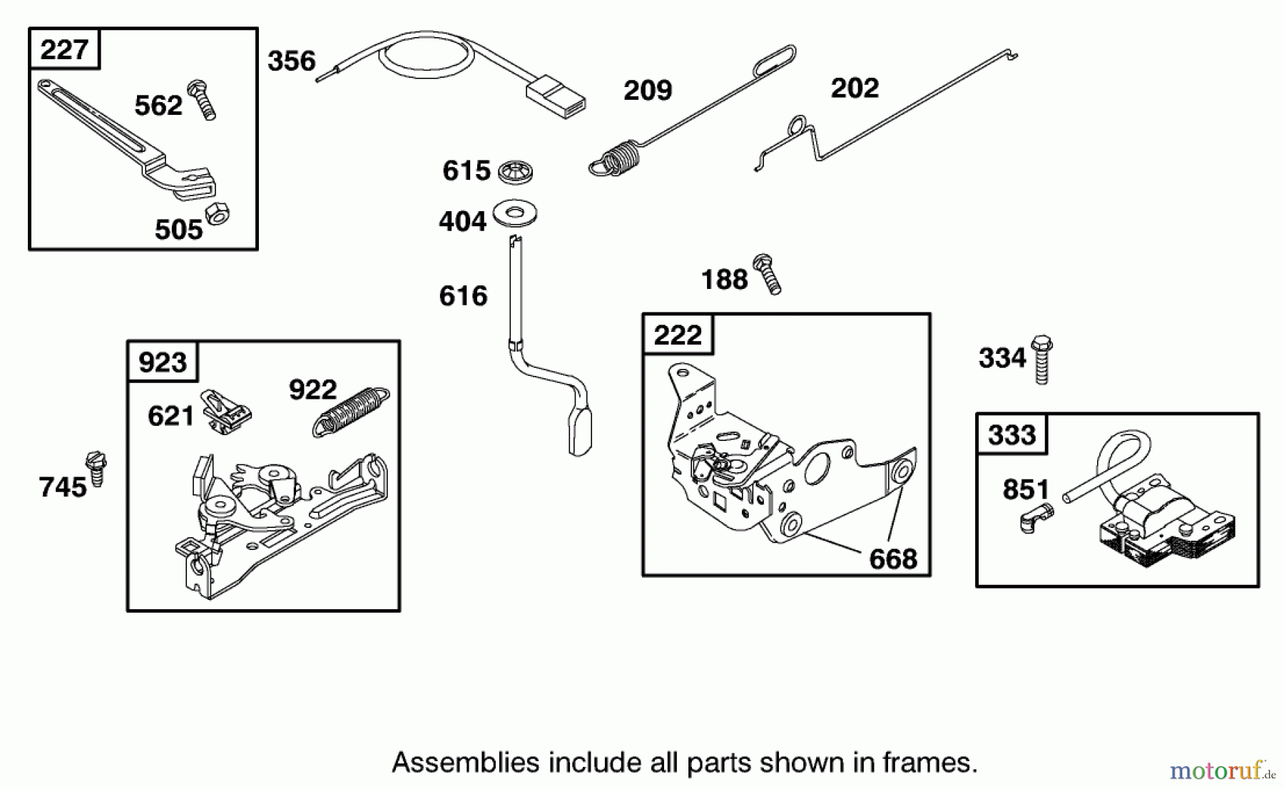  Toro Neu Mowers, Walk-Behind Seite 1 20028 - Toro Recycler Mower, 2001 (210000001-210999999) ENGINE BRIGGS & STRATTON MODEL 12J802-2369-B1 #4