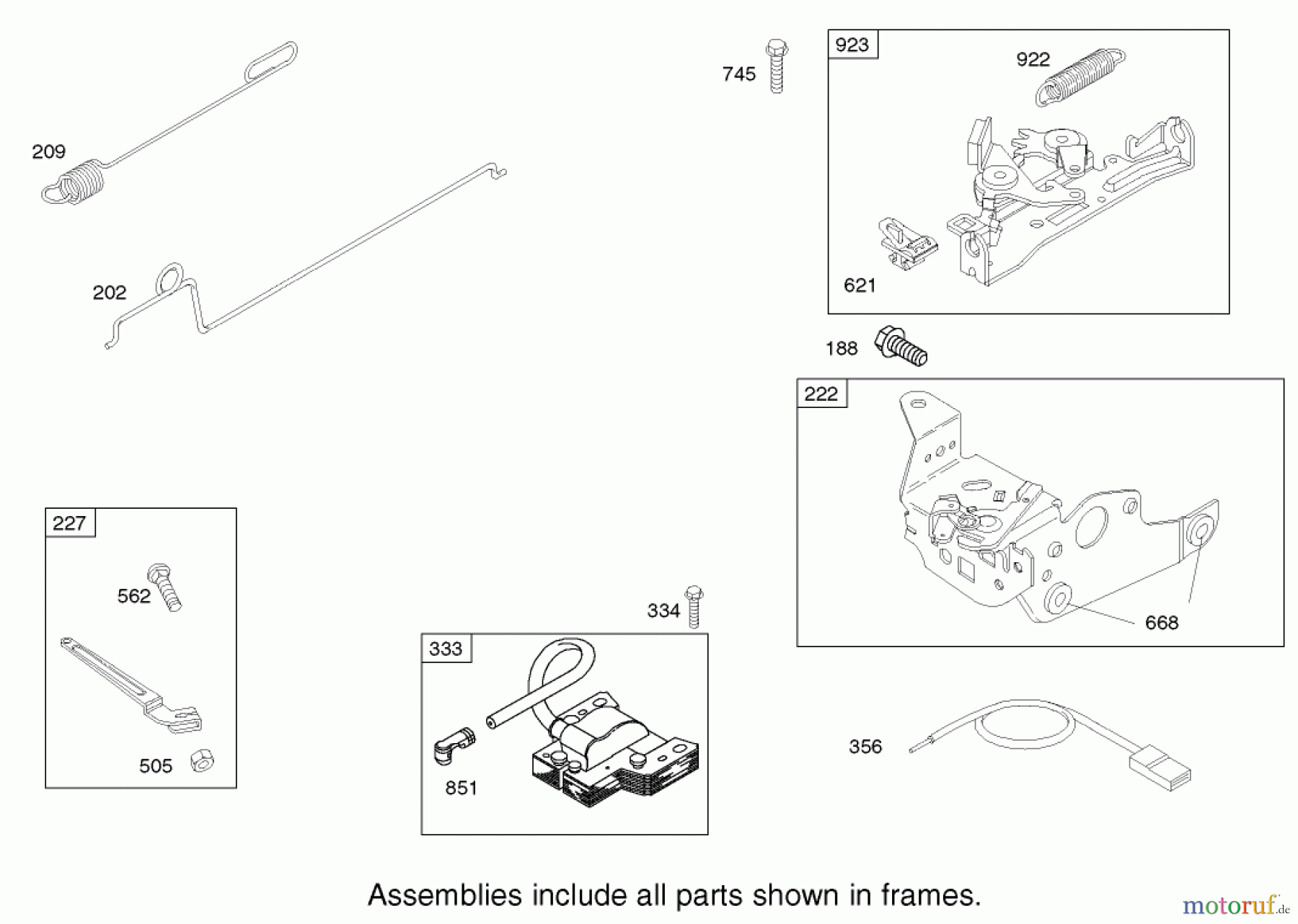  Toro Neu Mowers, Walk-Behind Seite 1 20037 - Toro Super Recycler Mower with Bag, 2002 (220000001-220999999) GOVERNOR ASSEMBLY ENGINE BRIGGS AND STRATTON MODEL 124K02-0110-B1