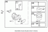 Toro 20048 (SR-21SE) - Super Recycler Mower, SR-21SE, 2001 (210000001-210999999) Ersatzteile CARBURETOR OVERHAUL KIT ASSEMBLY BRIGGS AND STRATTON MODEL 12J805-2370-B1