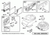 Toro 20048 (SR-21SE) - Super Recycler Mower, SR-21SE, 2001 (210000001-210999999) Ersatzteile FLYWHEEL / MUFFLER / AND AIR CLEANER ASSEMBLIES BRIGGS AND STRATTON MODEL 12J805-2370-B1