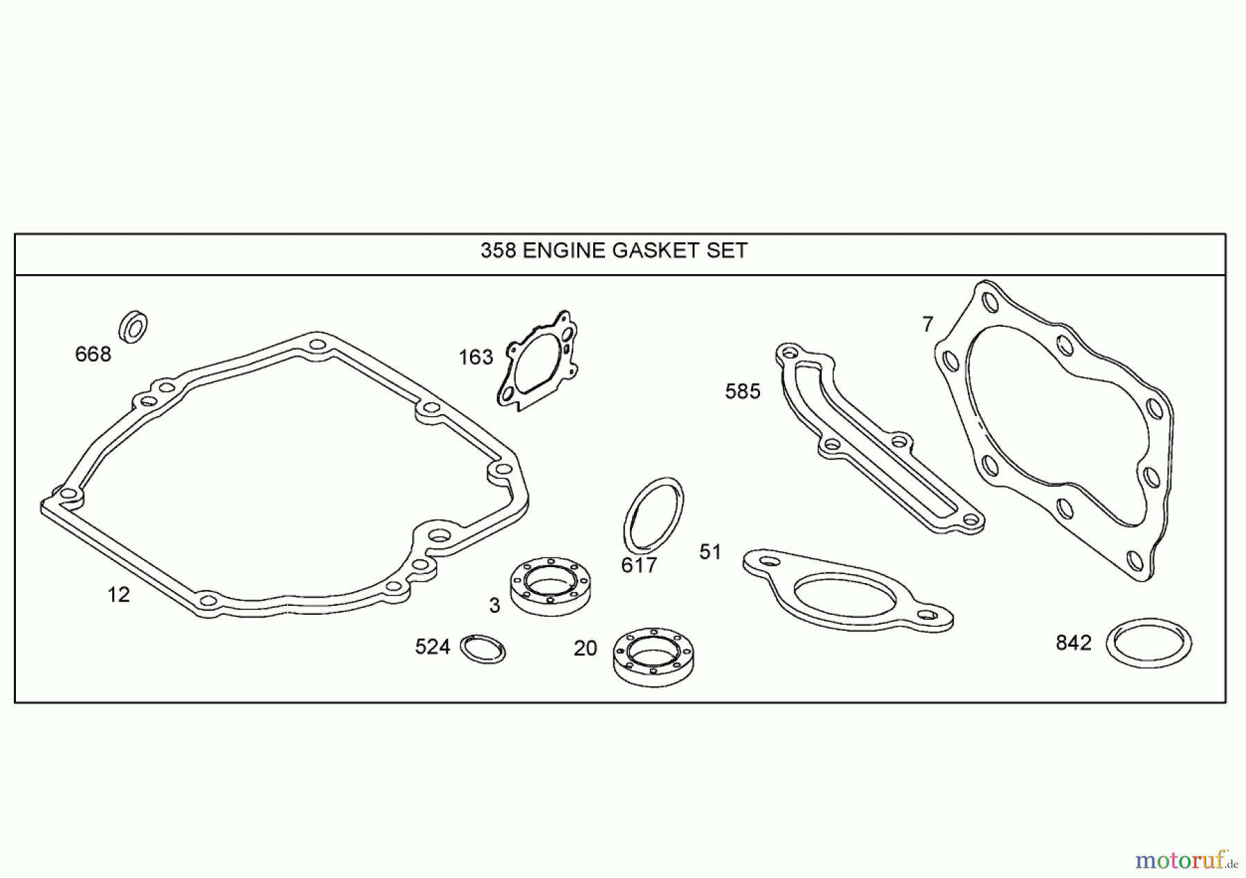  Toro Neu Mowers, Walk-Behind Seite 1 20053 - Toro Super Recycler Lawn Mower, 2005 (250000001-250999999) ENGINE GASKET SET ASSEMBLY BRIGGS AND STRATTON 125K02-0189-E1