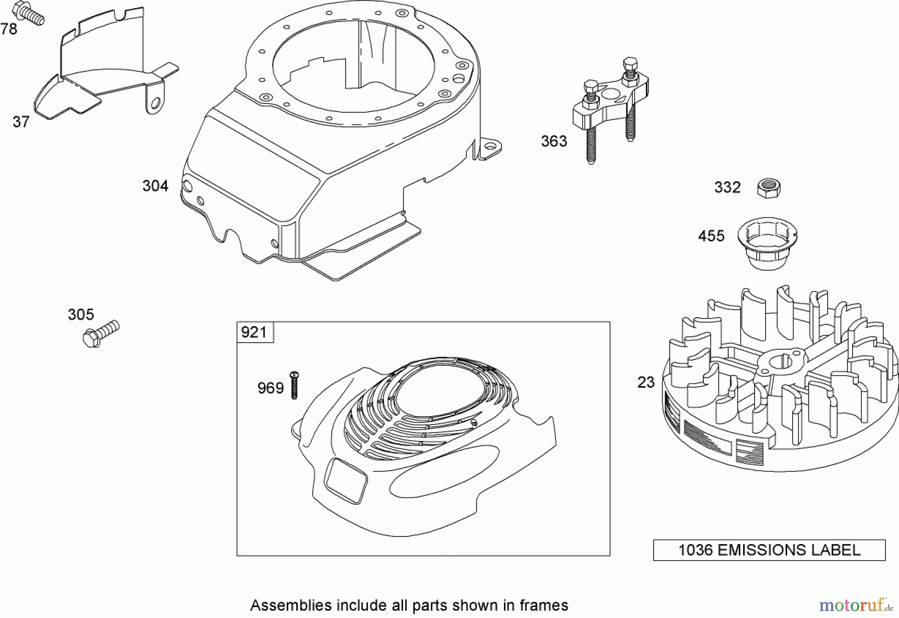  Toro Neu Mowers, Walk-Behind Seite 1 20053 - Toro Super Recycler Lawn Mower, 2007 (270000001-270999999) BLOWER HOUSING ASSEMBLY BRIGGS AND STRATTON 126T02-0206-E1