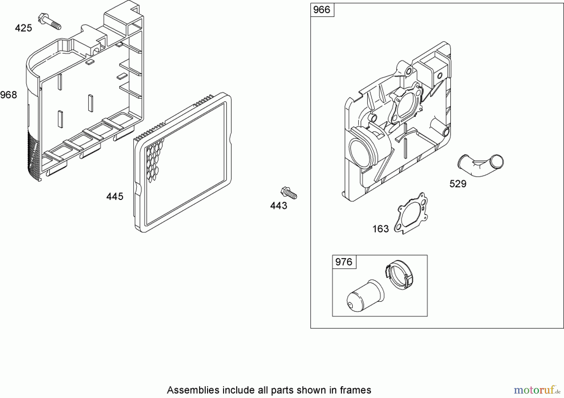  Toro Neu Mowers, Walk-Behind Seite 1 20062 - Toro Super Recycler Lawn Mower, 2007 (270000001-270999999) AIR CLEANER ASSEMBLY BRIGGS AND STRATTON 126T07-0204-E1