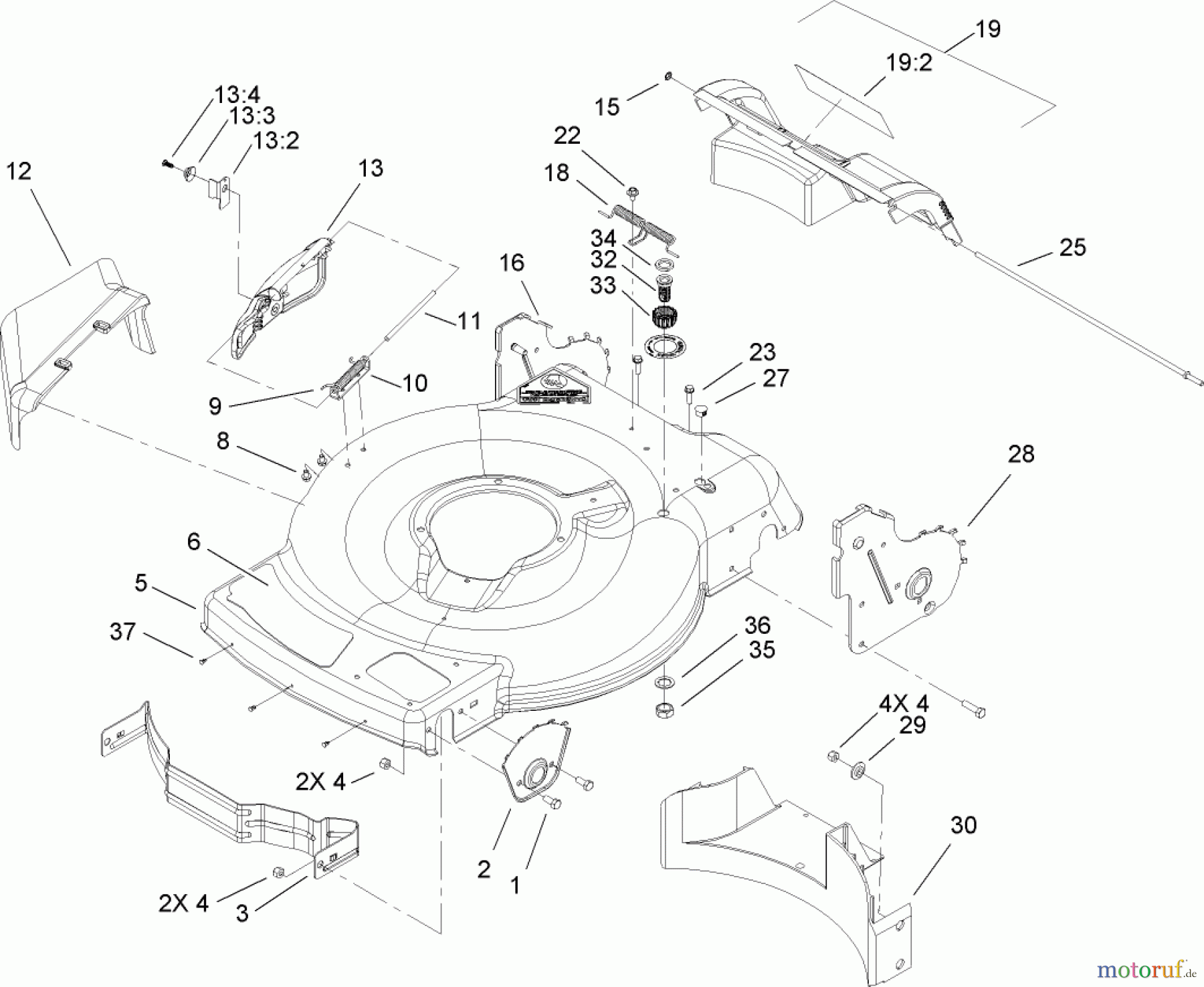  Toro Neu Mowers, Walk-Behind Seite 1 20072 - Toro 22