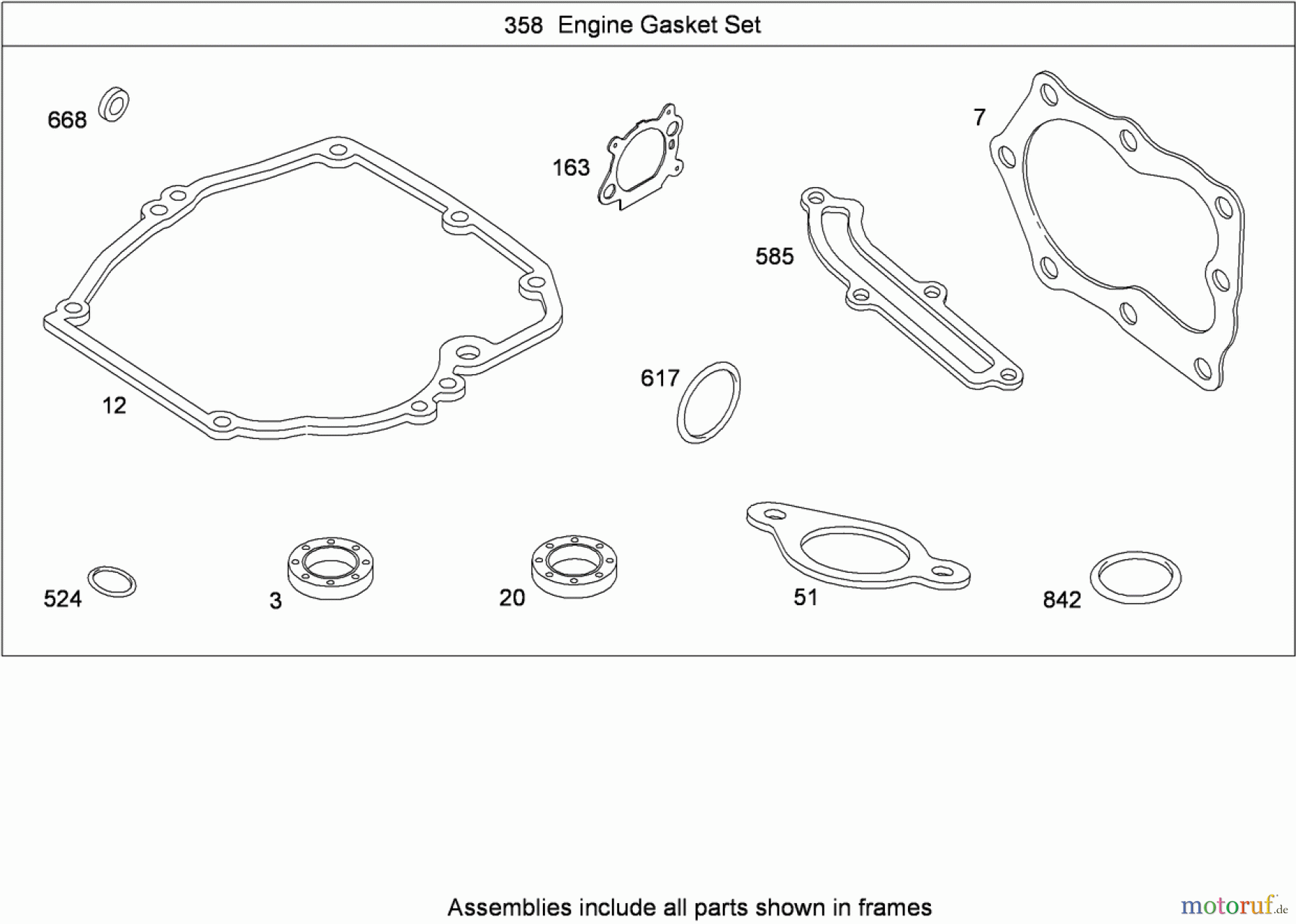  Toro Neu Mowers, Walk-Behind Seite 1 20090C - Toro Super Recycler Lawn Mower, 2008 (280000001-280999999) ENGINE GASKET SET BRIGGS AND STRATTON 126T02-0236-B1