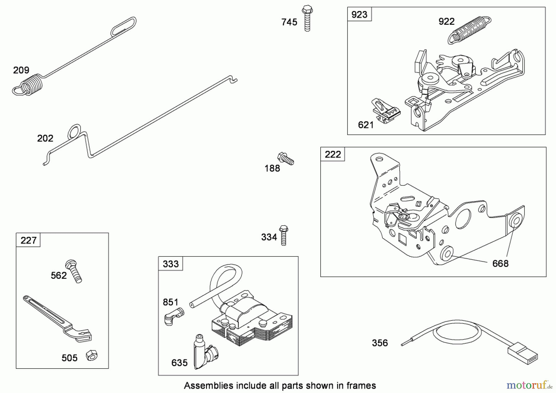  Toro Neu Mowers, Walk-Behind Seite 1 20090C - Toro Super Recycler Lawn Mower, 2008 (280000001-280999999) GOVERNOR ASSEMBLY BRIGGS AND STRATTON 126T02-0236-B1