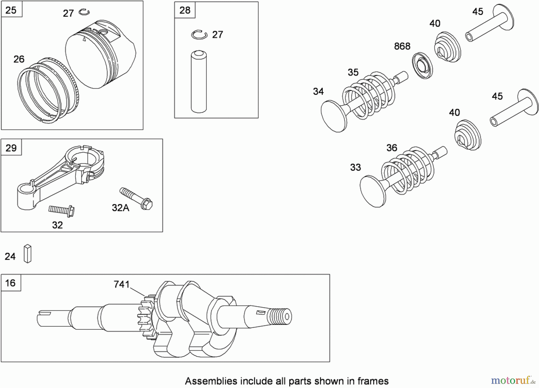  Toro Neu Mowers, Walk-Behind Seite 1 20090C - Toro Super Recycler Lawn Mower, 2009 (290000001-290999999) CRANKSHAFT ASSEMBLY BRIGGS AND STRATTON 126T02-0236-B1