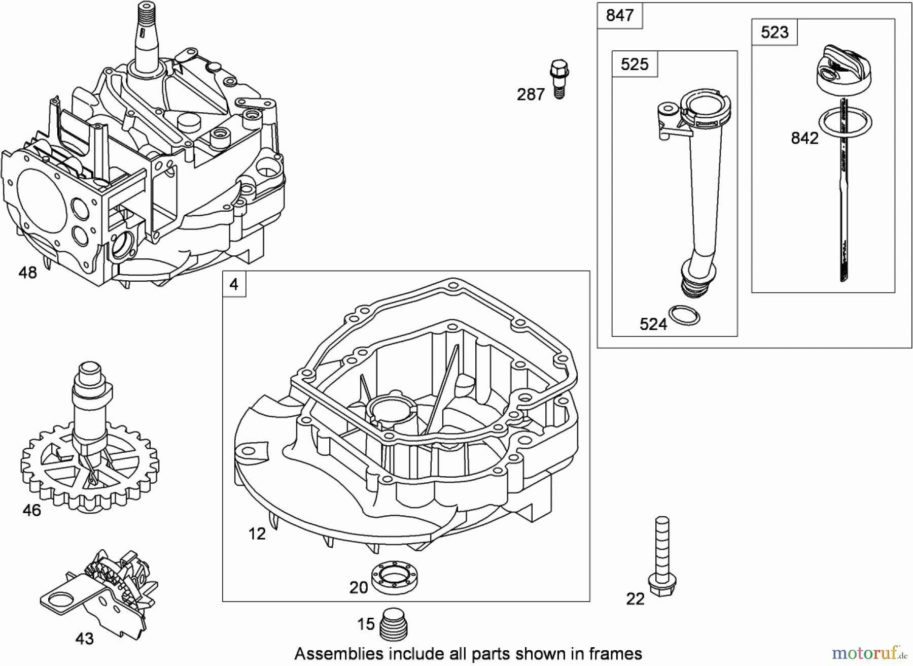  Toro Neu Mowers, Walk-Behind Seite 1 20093C - Toro Super Recycler Lawn Mower, 2009 (290000001-290999999) CRANKCASE ASSEMBLY BRIGGS AND STRATTON 126T02-0237-B1