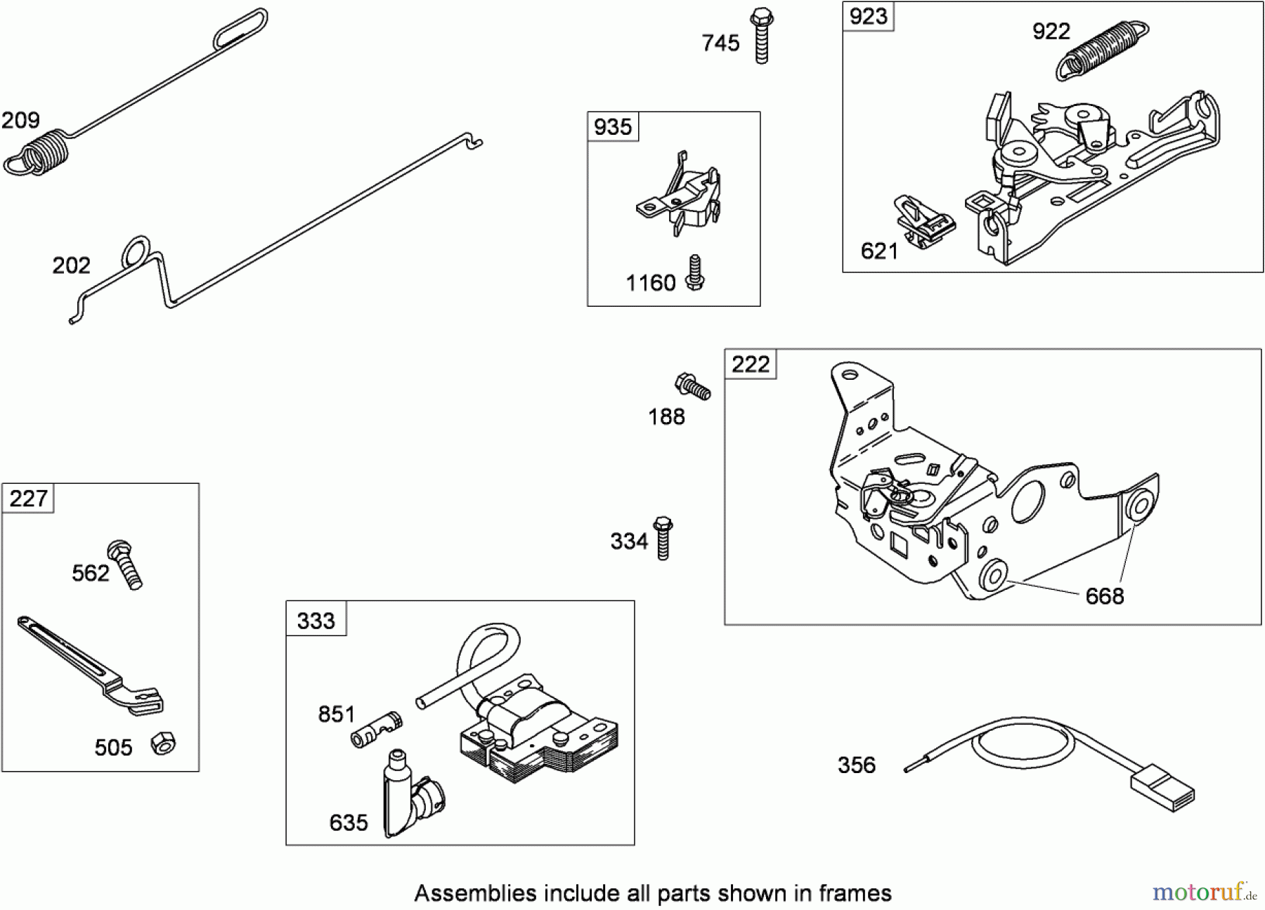  Toro Neu Mowers, Walk-Behind Seite 1 20095C - Toro Super Recycler Lawn Mower, 2008 (280000001-280999999) GOVERNOR ASSEMBLY BRIGGS AND STRATTON 126T07-0238-B1