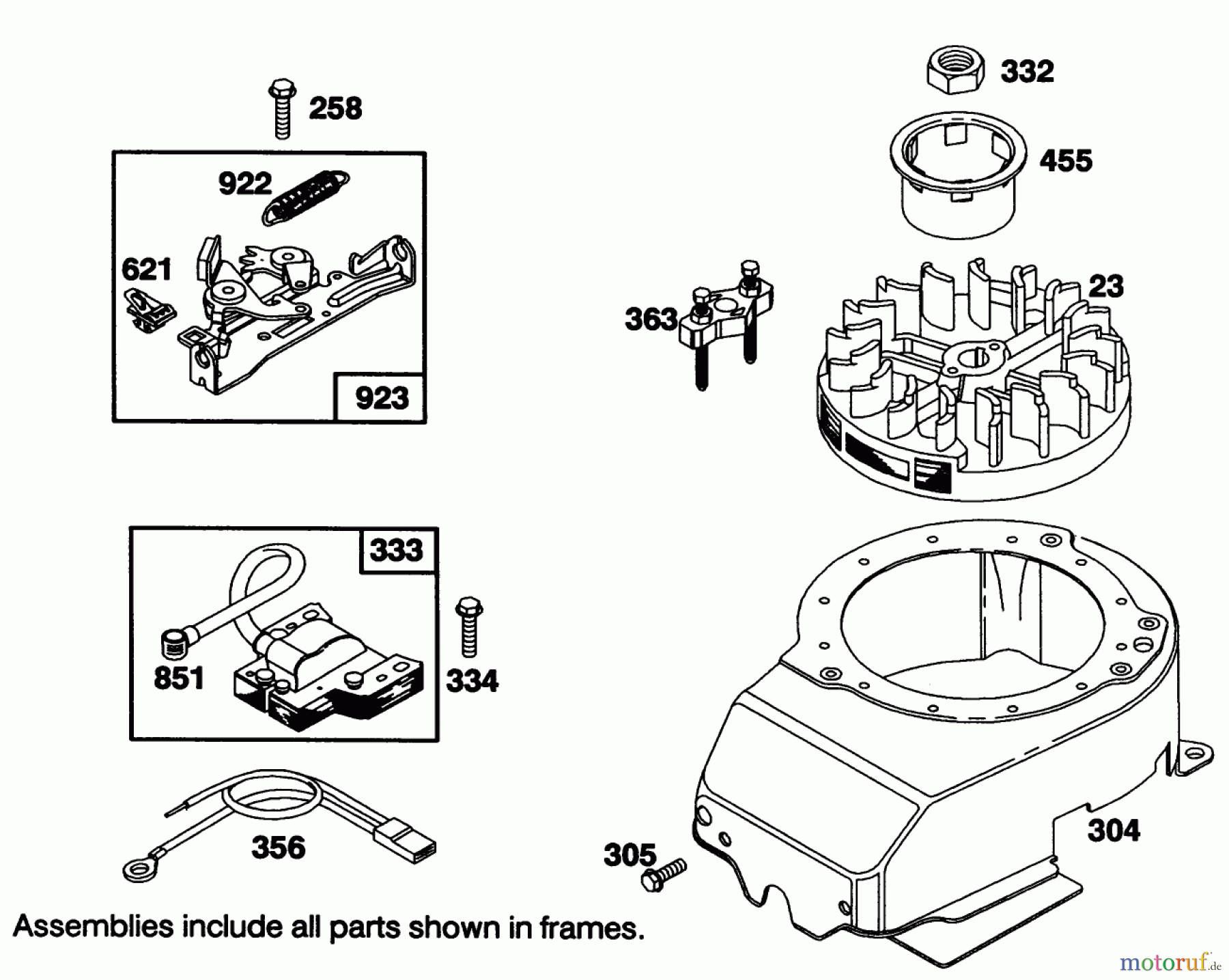  Toro Neu Mowers, Walk-Behind Seite 1 20101 - Toro Lawnmower, 1991 (1000001-1999999) ENGINE BRIGGS & STRATTON MODEL 122702-3188-01 #6