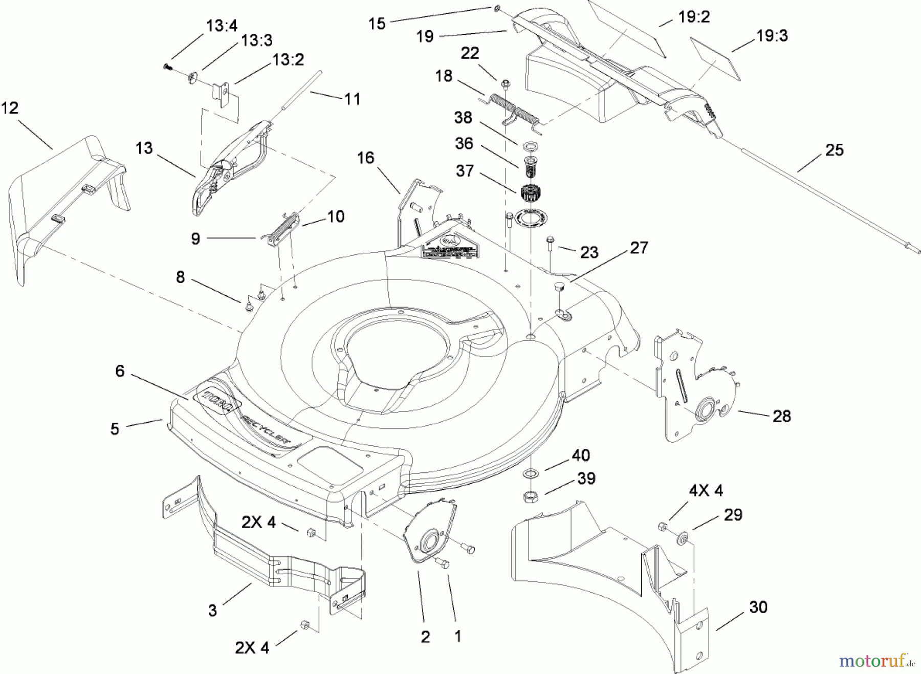  Toro Neu Mowers, Walk-Behind Seite 1 20112 - Toro 22