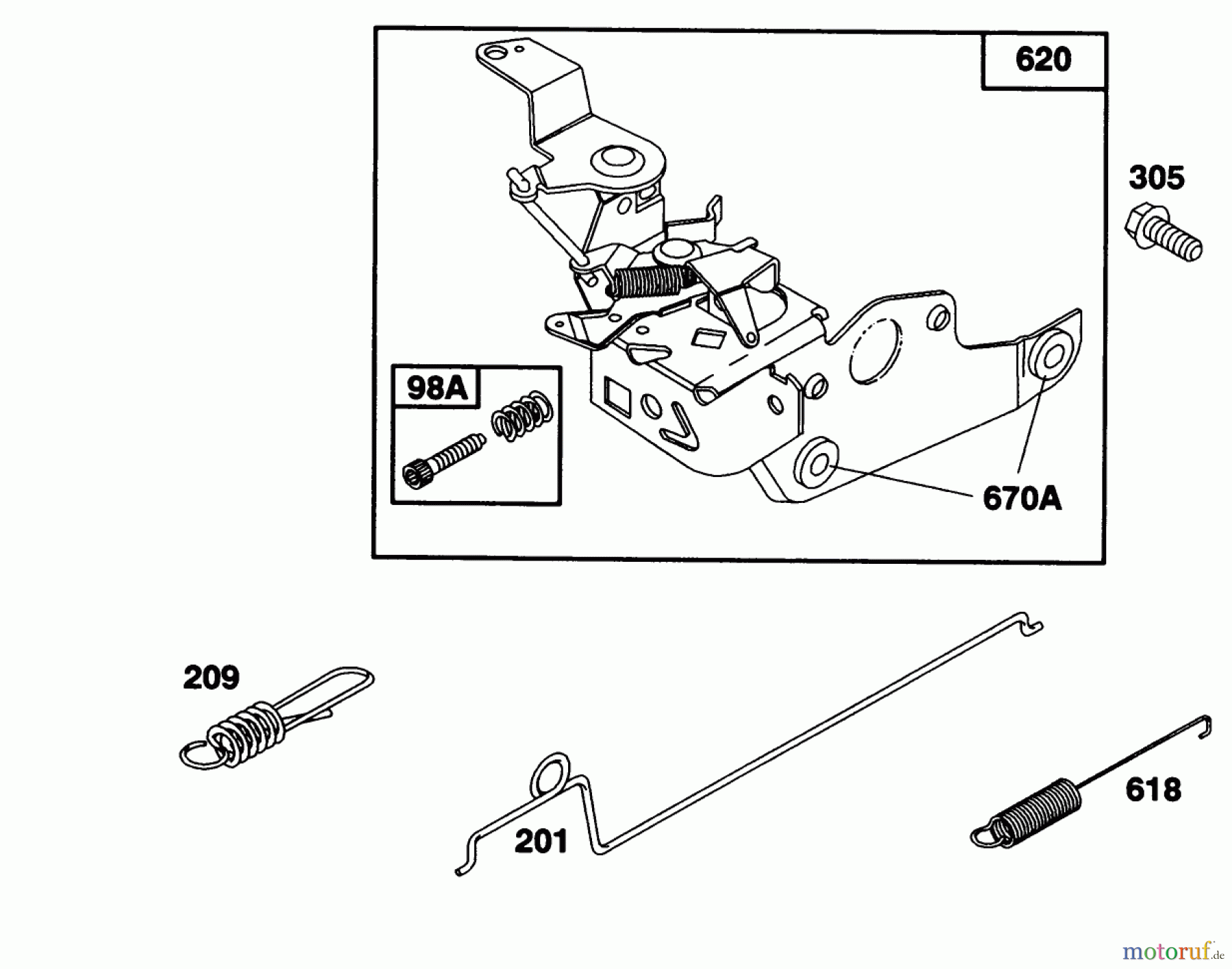  Toro Neu Mowers, Walk-Behind Seite 1 20213 - Toro Lawnmower, 1991 (1000001-1999999) ENGINE BRIGGS & STRATTON MODEL 124702-3115-01 #4