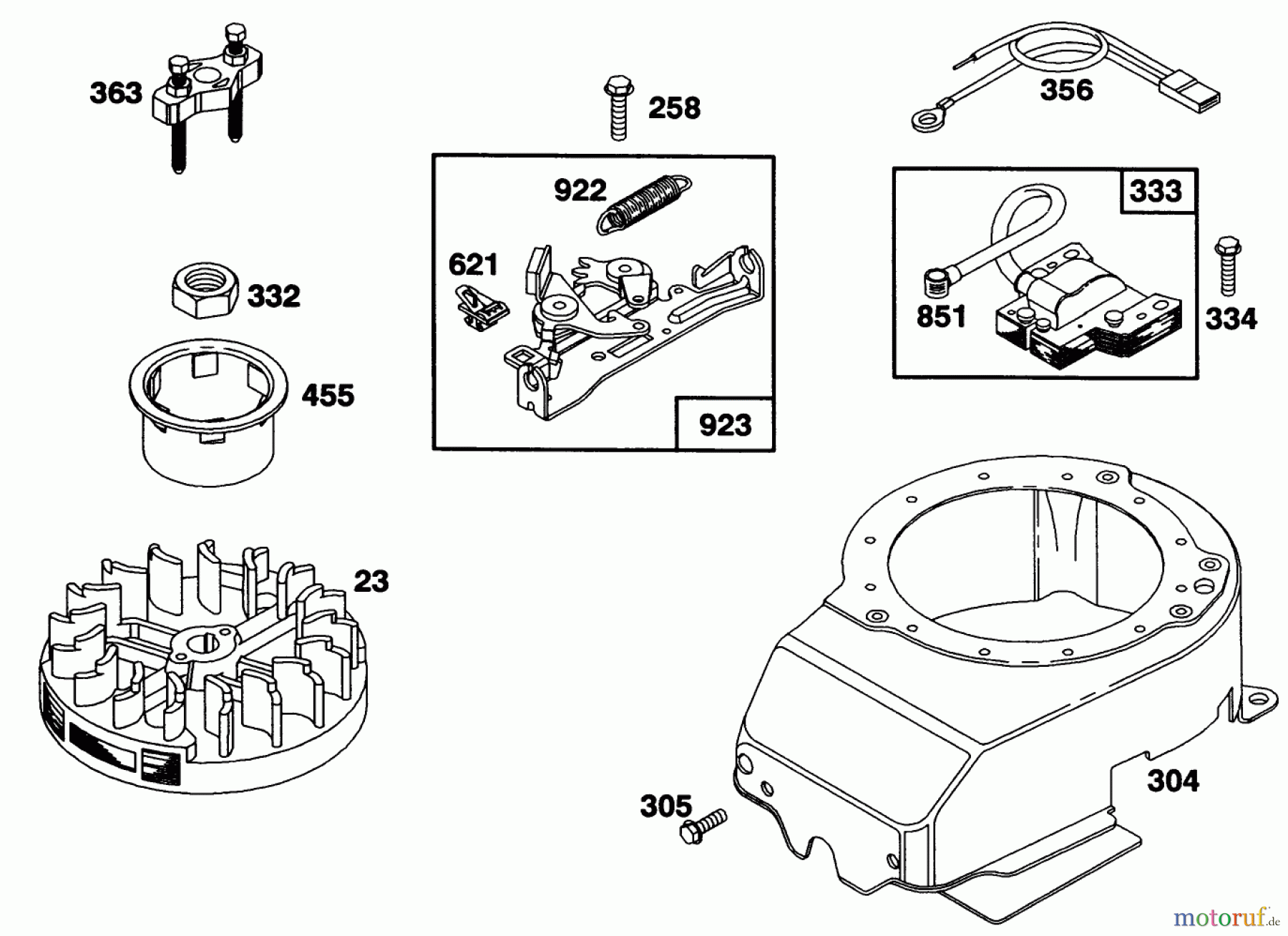 Toro Neu Mowers, Walk-Behind Seite 1 20213 - Toro Lawnmower, 1991 (1000001-1999999) ENGINE BRIGGS & STRATTON MODEL 124702-3115-01 #6