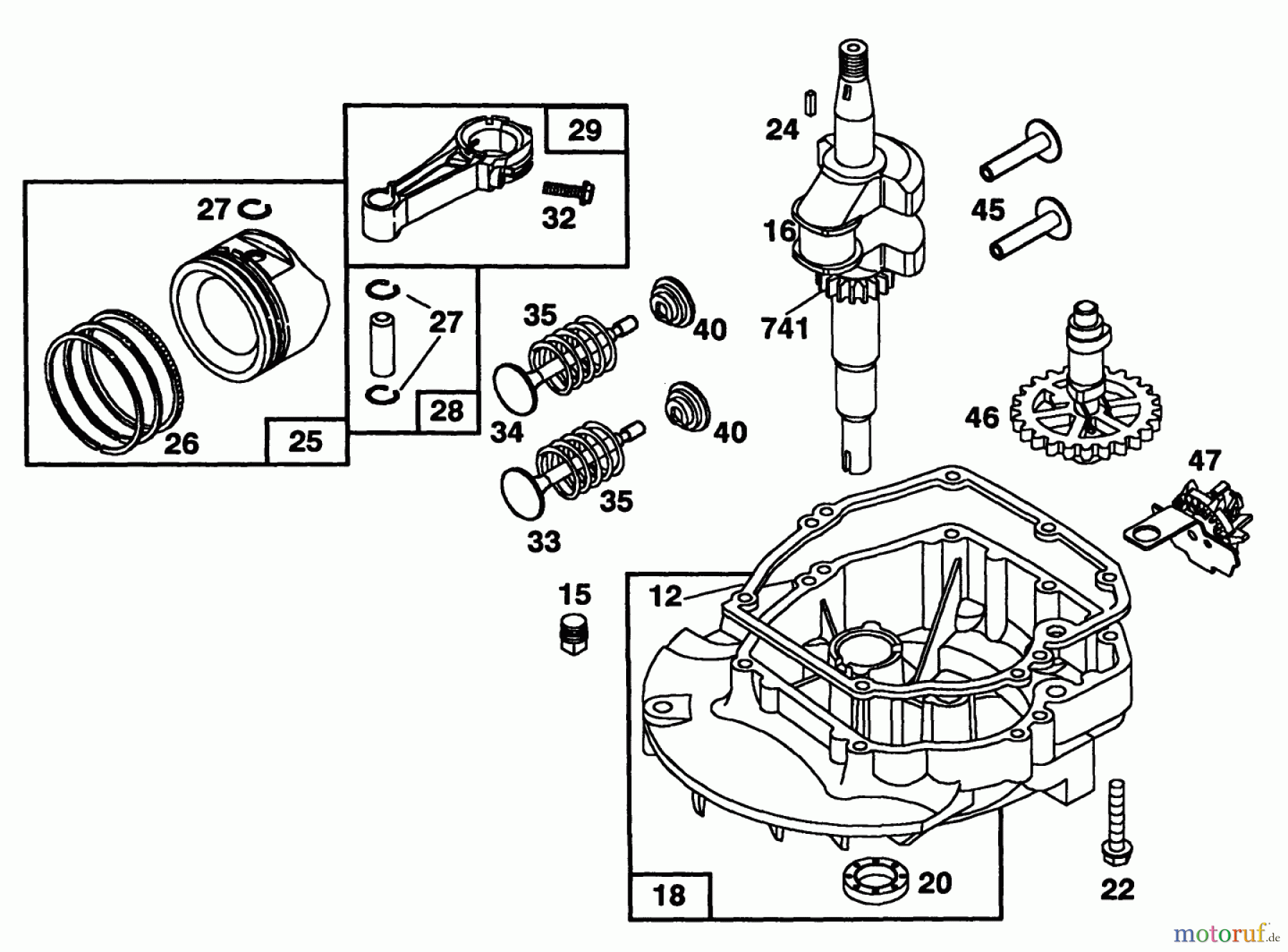  Toro Neu Mowers, Walk-Behind Seite 1 20214 - Toro Lawnmower, 1991 (1000001-1999999) ENGINE BRIGGS & STRATTON MODEL 124702-3115-O1