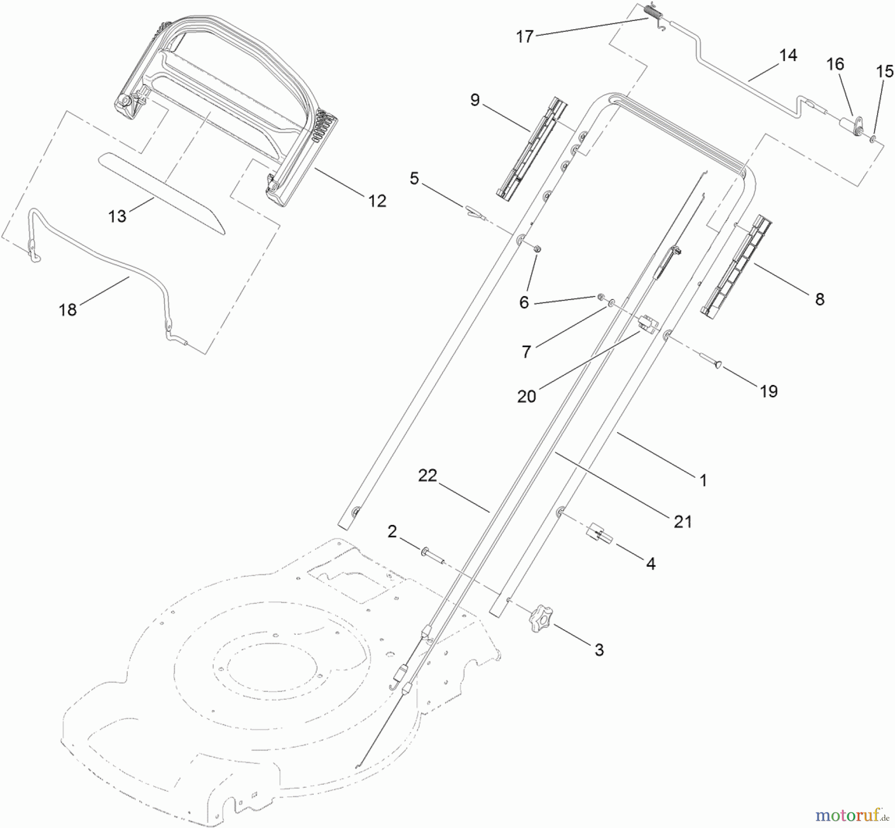  Toro Neu Mowers, Walk-Behind Seite 1 20332C - Toro 22