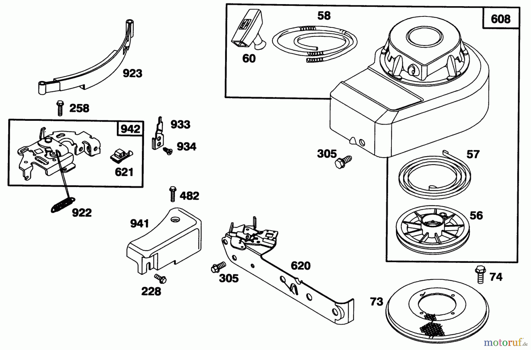  Toro Neu Mowers, Walk-Behind Seite 1 20432 - Toro Lawnmower, 1993 (39000001-39999999) ENGINE BRIGGS & STRATTON MODEL 95902-3154-01 #5