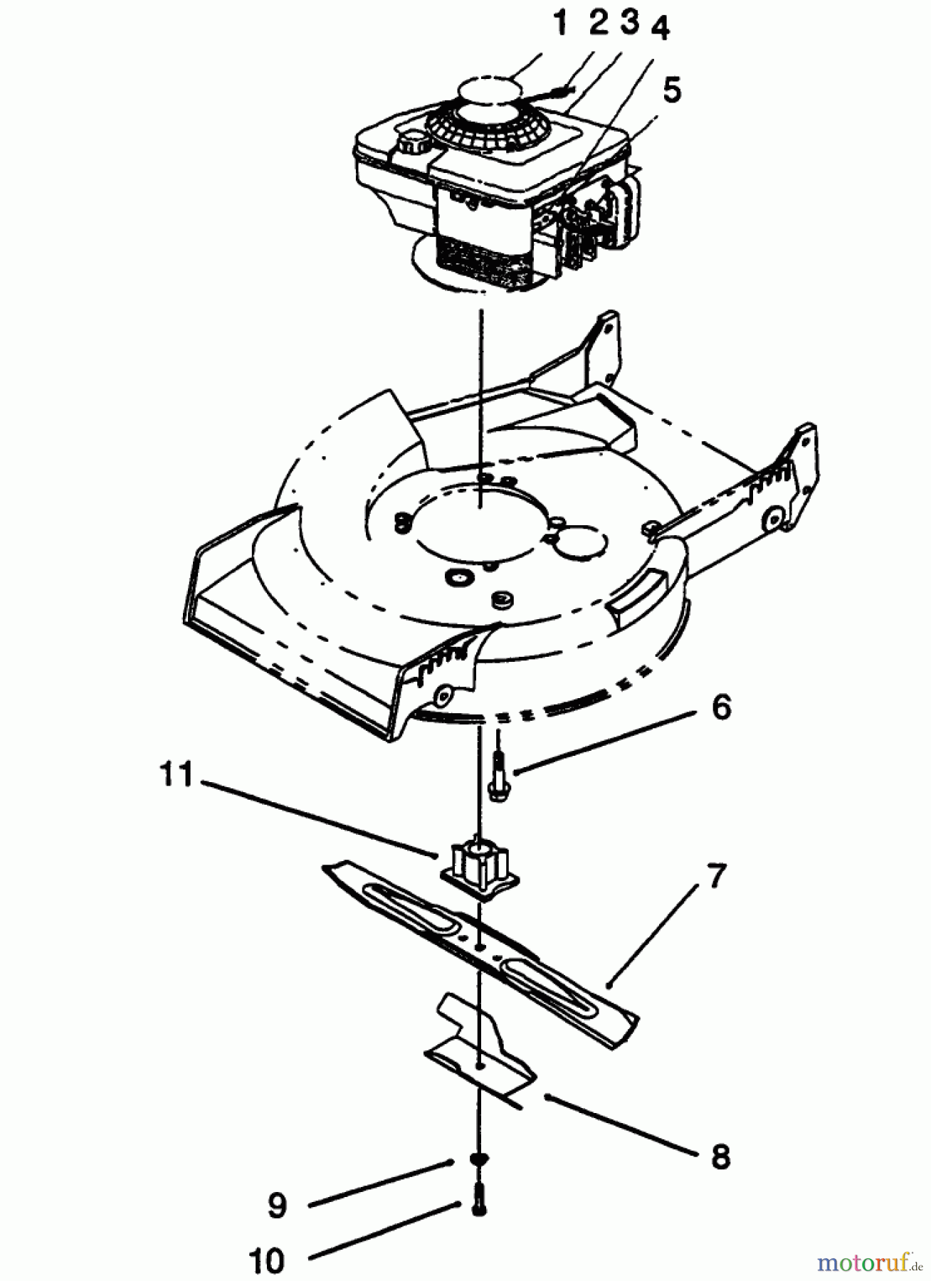  Toro Neu Mowers, Walk-Behind Seite 1 20433 - Toro Lawnmower, 1993 (39000001-39999999) ENGINE ASSEMBLY