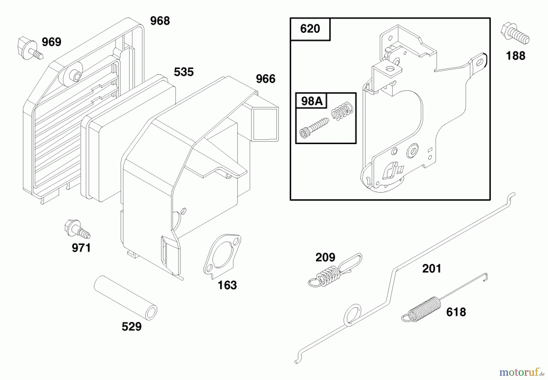  Toro Neu Mowers, Walk-Behind Seite 1 20465 - Toro Lawnmower, 1996 (6900001-6999999) ENGINE GTS 150 (MODEL NO. 20466 ONLY) #4