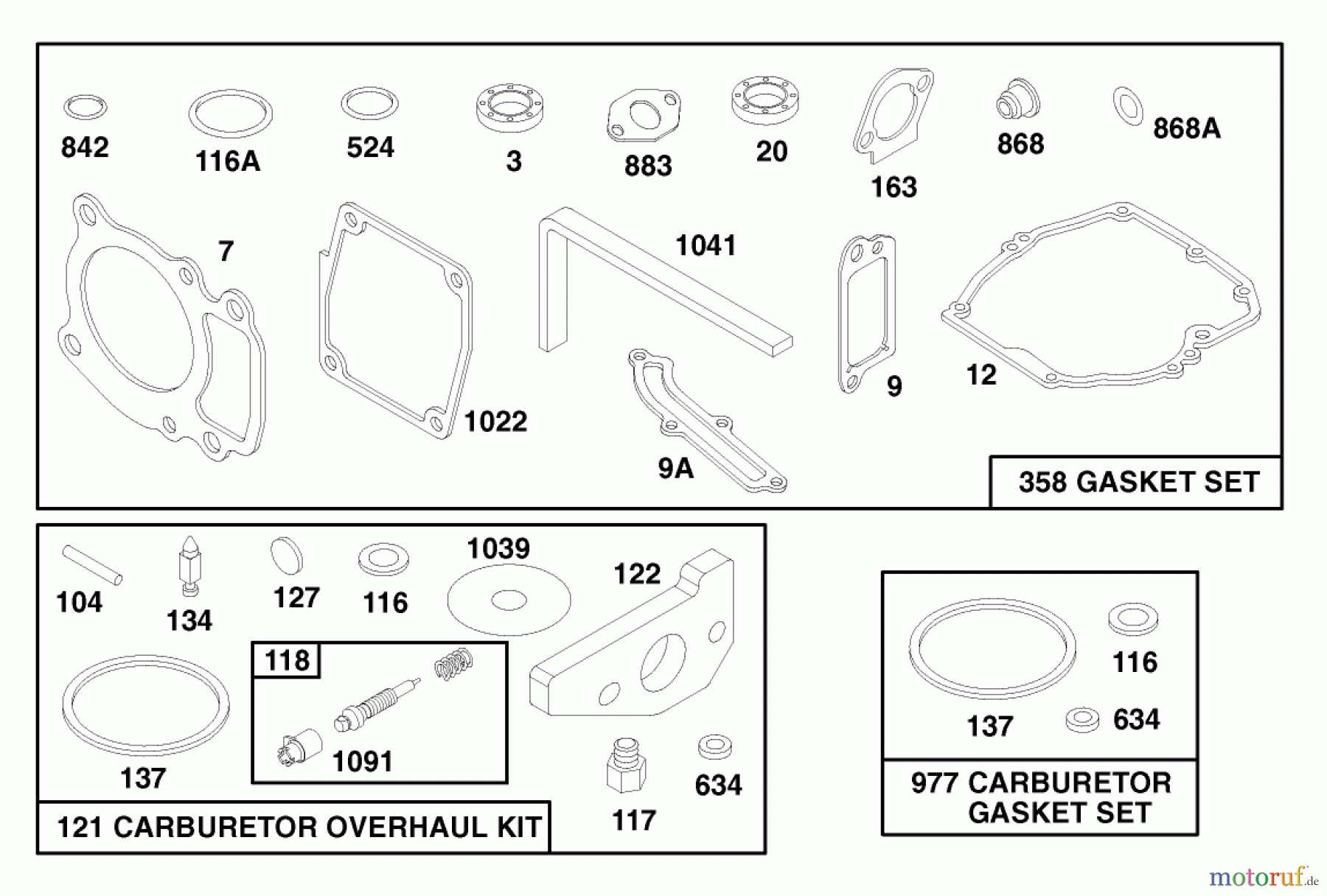  Toro Neu Mowers, Walk-Behind Seite 1 20476 - Toro Lawnmower, 1996 (6900001-6999999) ENGINE GTS 150 (MODEL NO. 20475 ONLY) #9