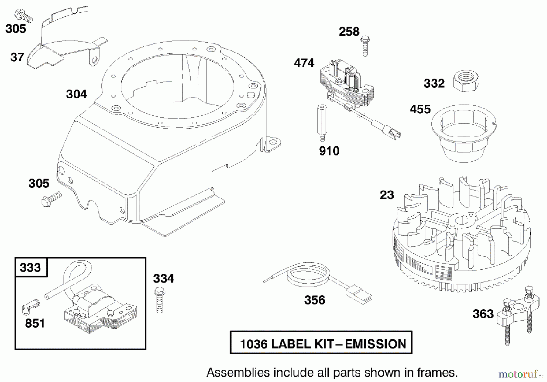  Toro Neu Mowers, Walk-Behind Seite 1 20495 (SR-21SE) - Toro Super Recycler Mower, SR-21SE, 1998 (8900001-8999999) ENGINE BRIGGS & STRATTON MODEL 12H807-1760-E1 #6