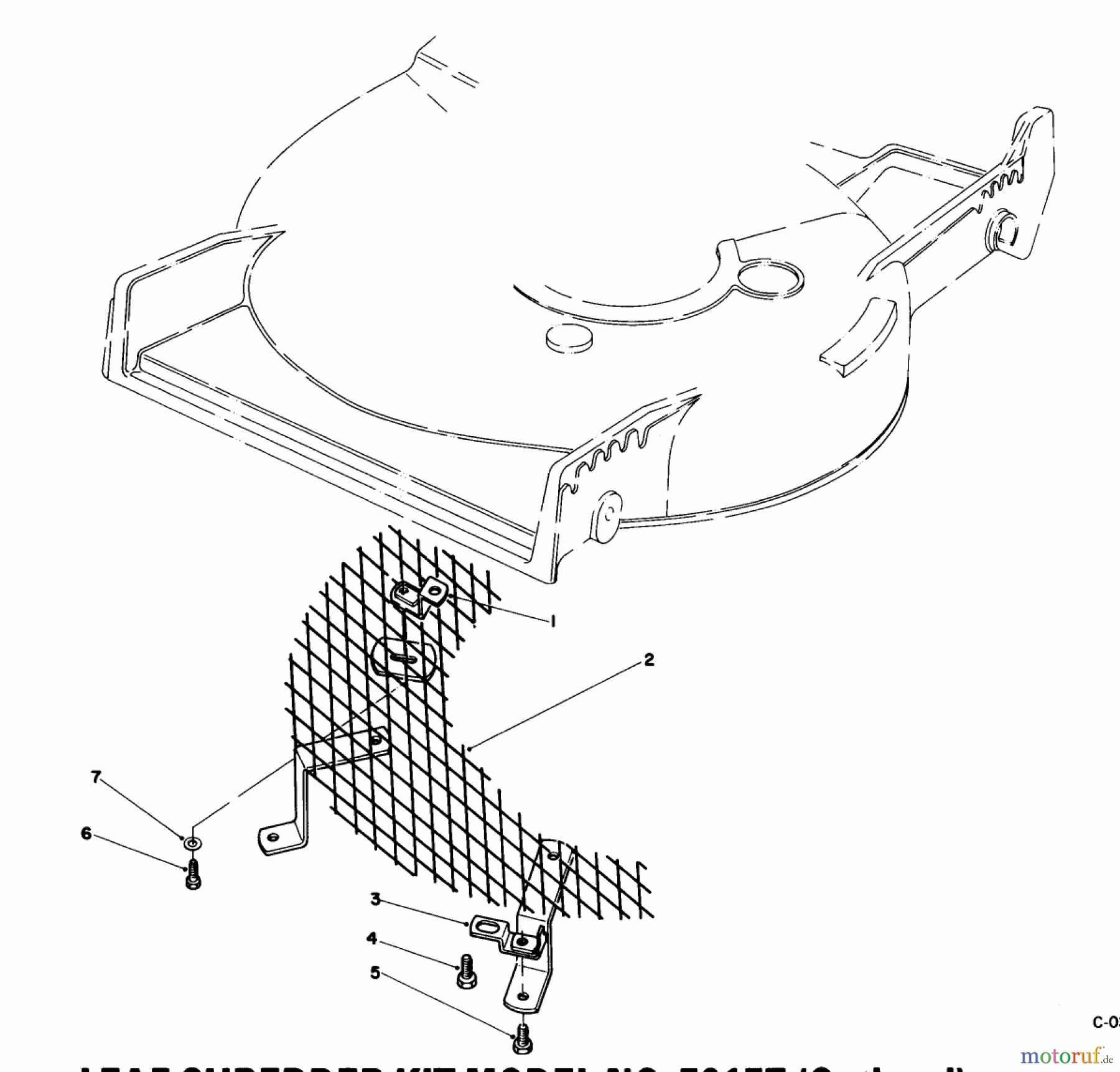  Toro Neu Mowers, Walk-Behind Seite 1 20532 - Toro Lawnmower, 1989 (9000001-9999999) LEAF SHREDDER KIT MODEL NO. 59157 (OPTIONAL)