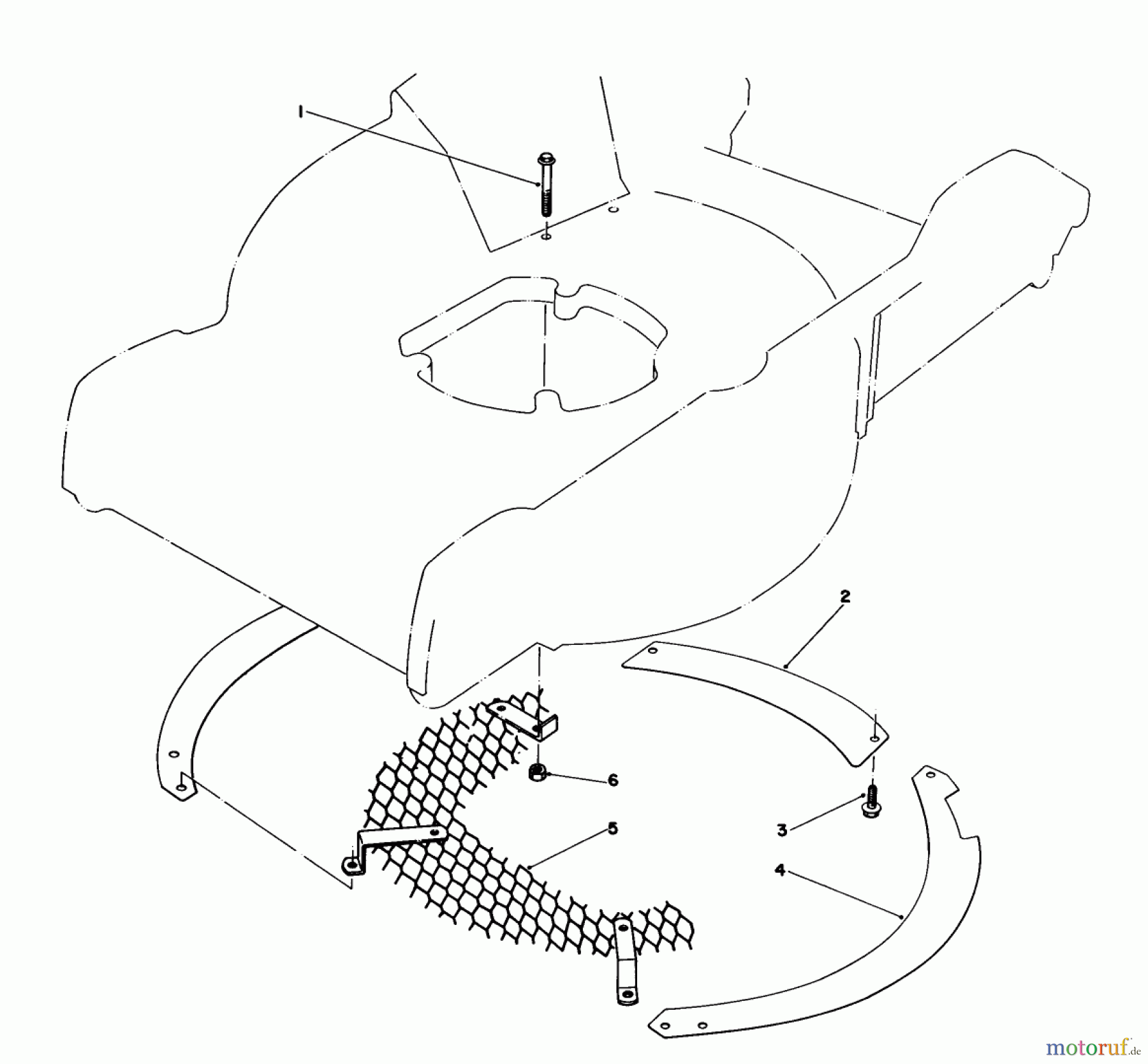  Toro Neu Mowers, Walk-Behind Seite 1 20574 - Toro Lawnmower, 1983 (3000001-3999999) LEAF SHREDDER KIT NO. 59101 (OPTIONAL)