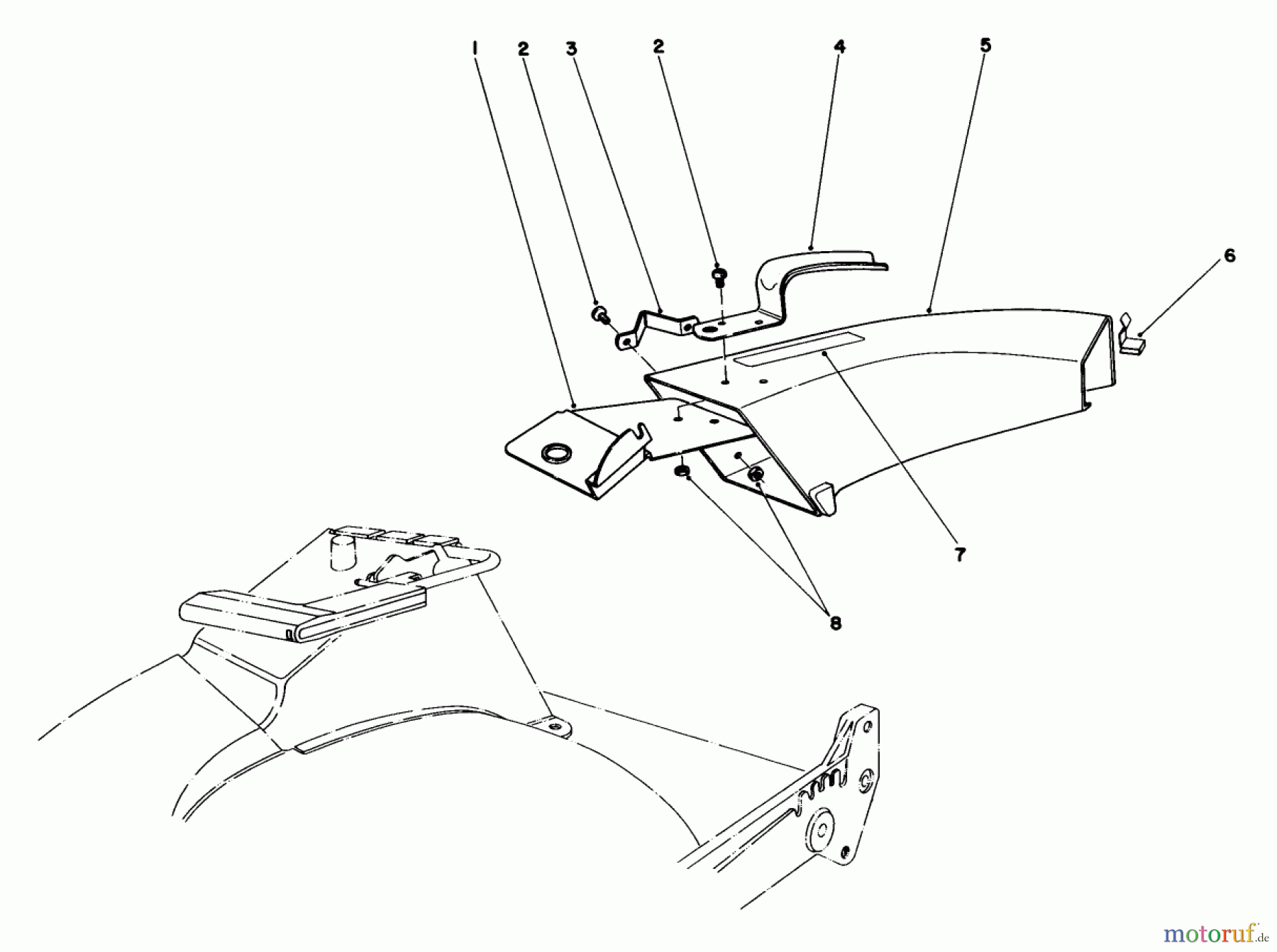  Toro Neu Mowers, Walk-Behind Seite 1 20576 - Toro Lawnmower, 1983 (3000001-3999999) SIDE DISCHARGE CHUTE MODEL NO. 59108 (OPTIONAL)