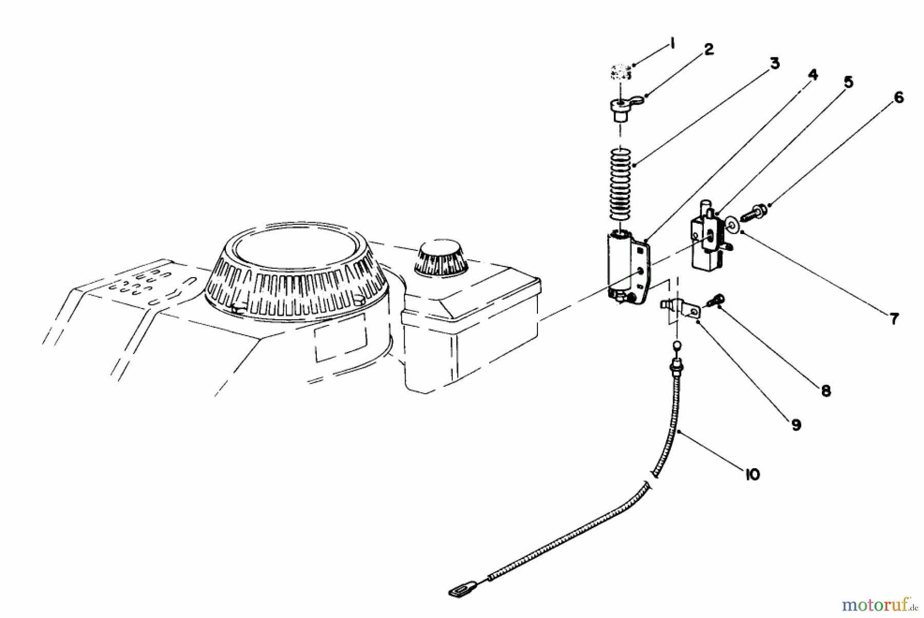  Toro Neu Mowers, Walk-Behind Seite 1 20581 - Toro Lawnmower, 1985 (5000001-5999999) BRAKE ASSEMBLY