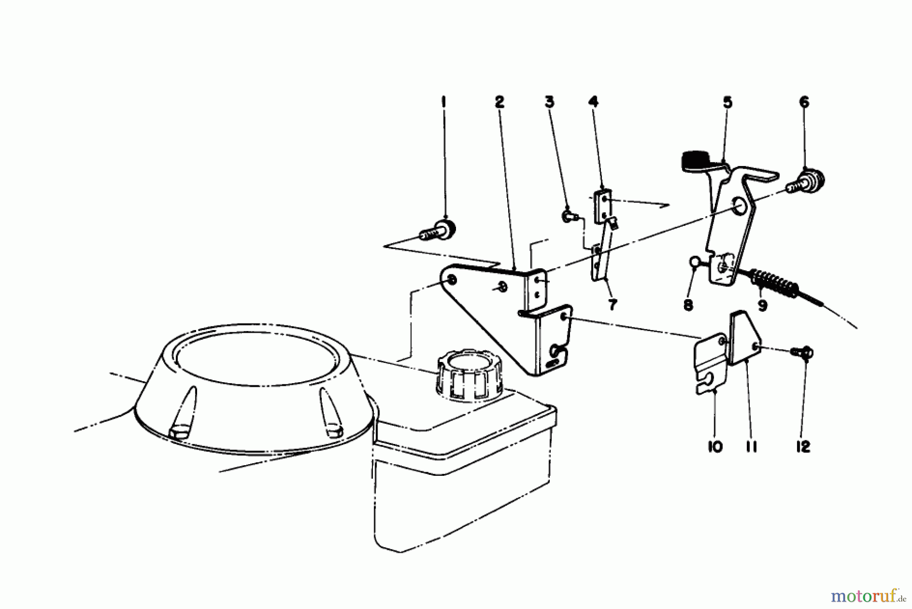  Toro Neu Mowers, Walk-Behind Seite 1 20581C - Toro Lawnmower, 1988 (8000001-8999999) BRAKE ASSEMBLY