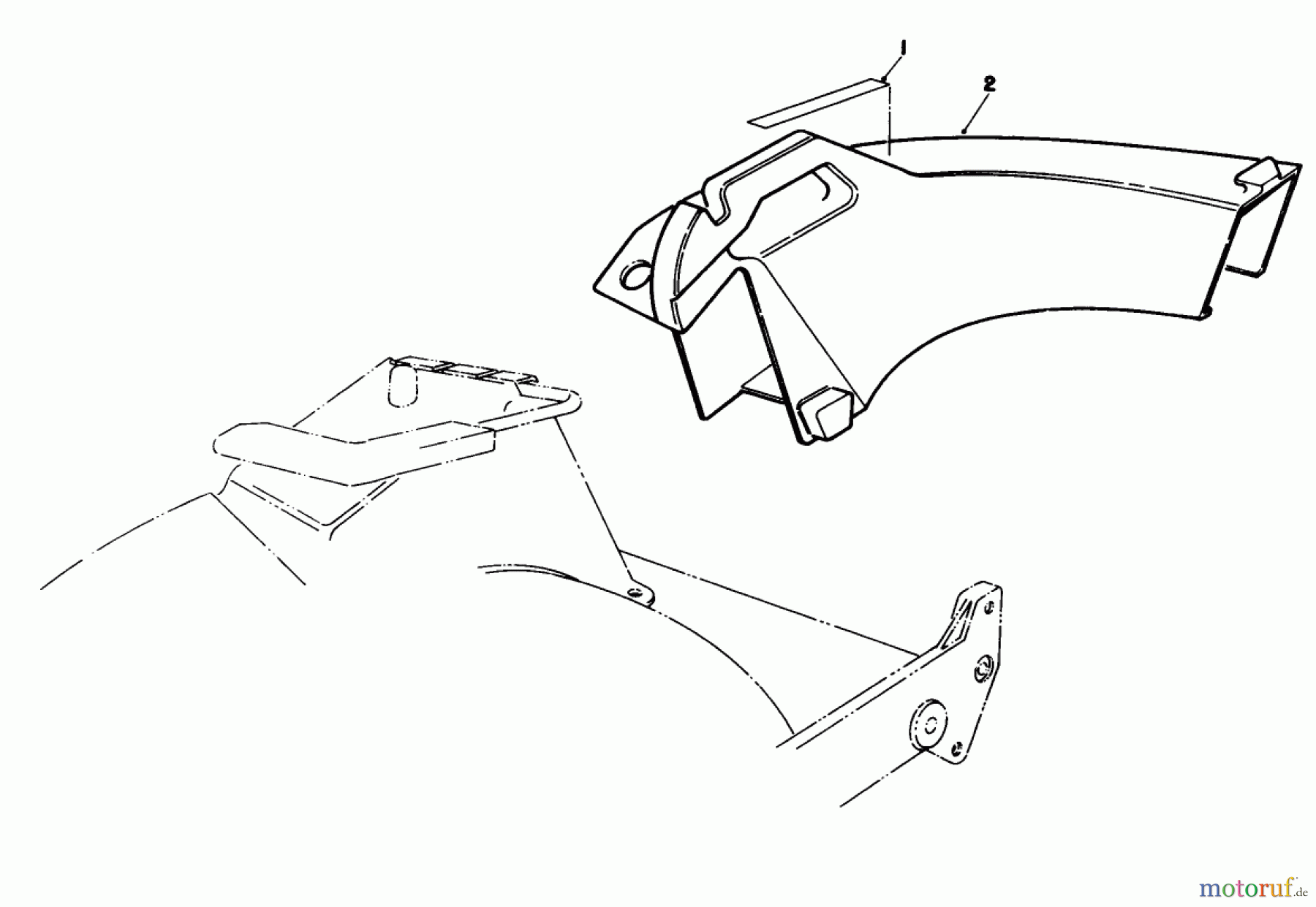  Toro Neu Mowers, Walk-Behind Seite 1 20588 - Toro Lawnmower, 1988 (8000001-8999999) SIDE DISCHARGE CHUTE MODEL NO. 59168 (OPTIONAL)